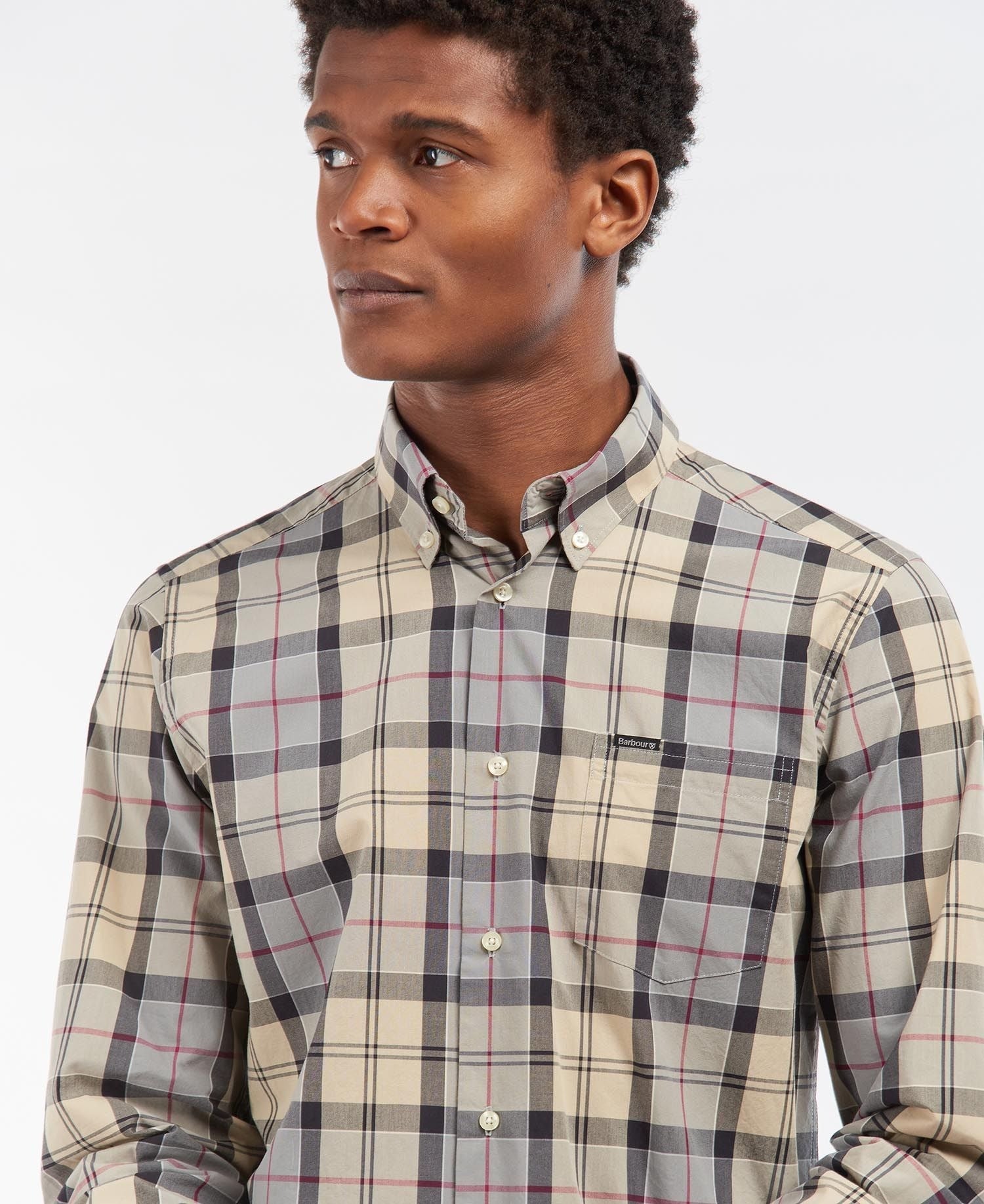 BARBOUR Kippford Tailored Cotton Shirt - Classic Tartan Plaid Button Down for Men | Perfect for Casual Wear, Office & Outdoor Activities