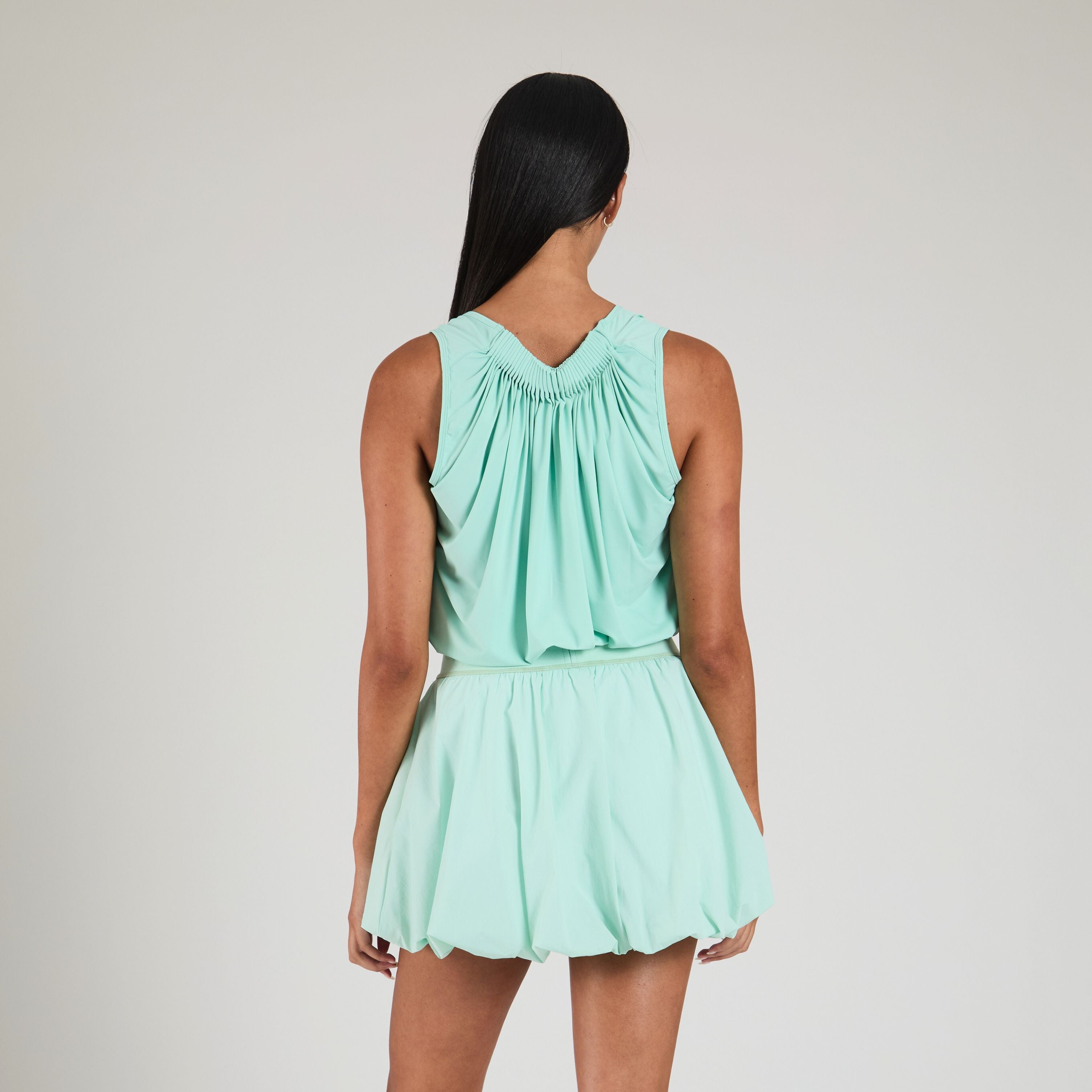 Venus Ruched Back Top for Women - Sexy Sleeveless T-Shirt with Ruffled Detail | Perfect for Date Night, Parties & Summer Outfits