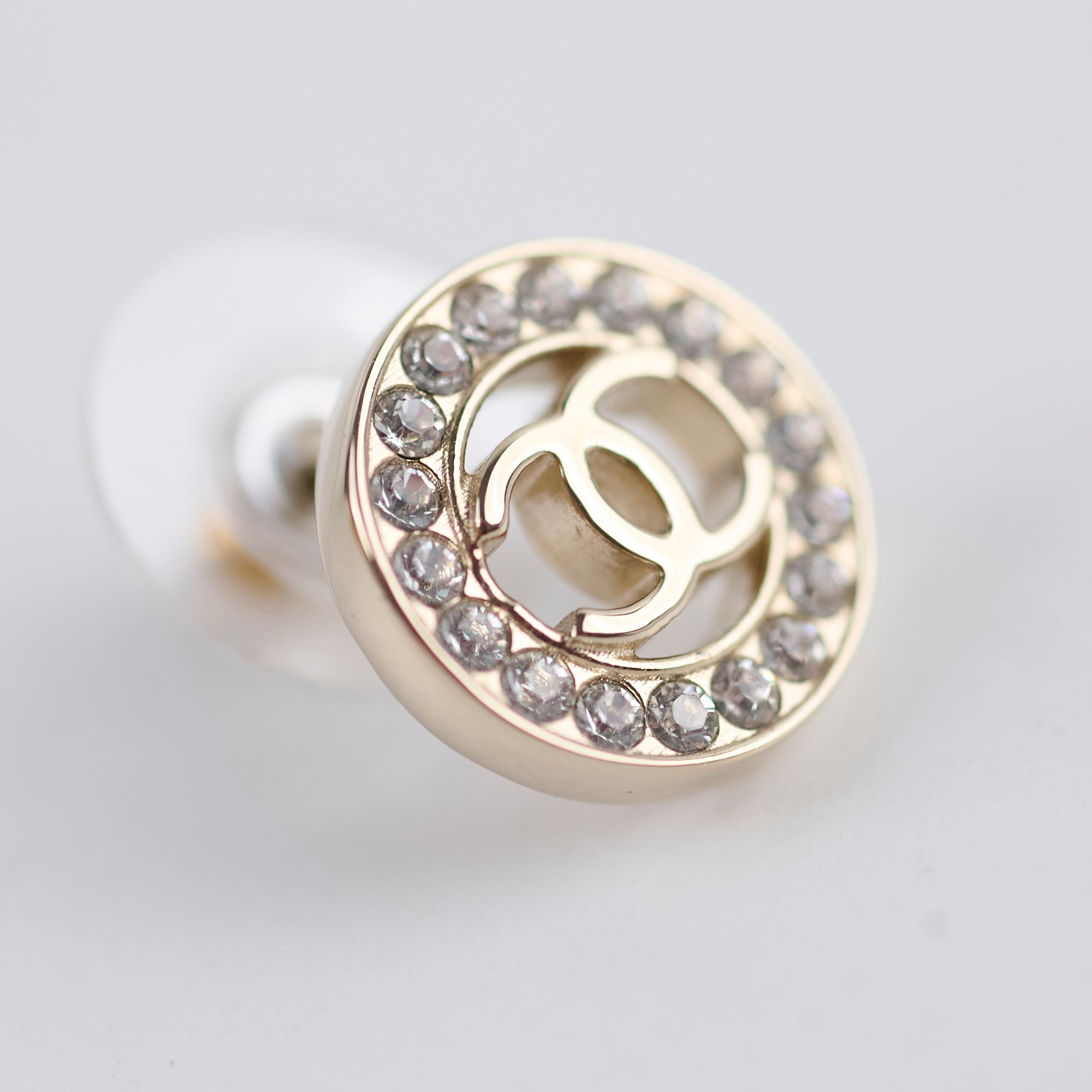 Chanel Round CC Crystal Earrings - Luxury Fashion Jewelry for Women | Perfect for Parties, Weddings & Special Occasions