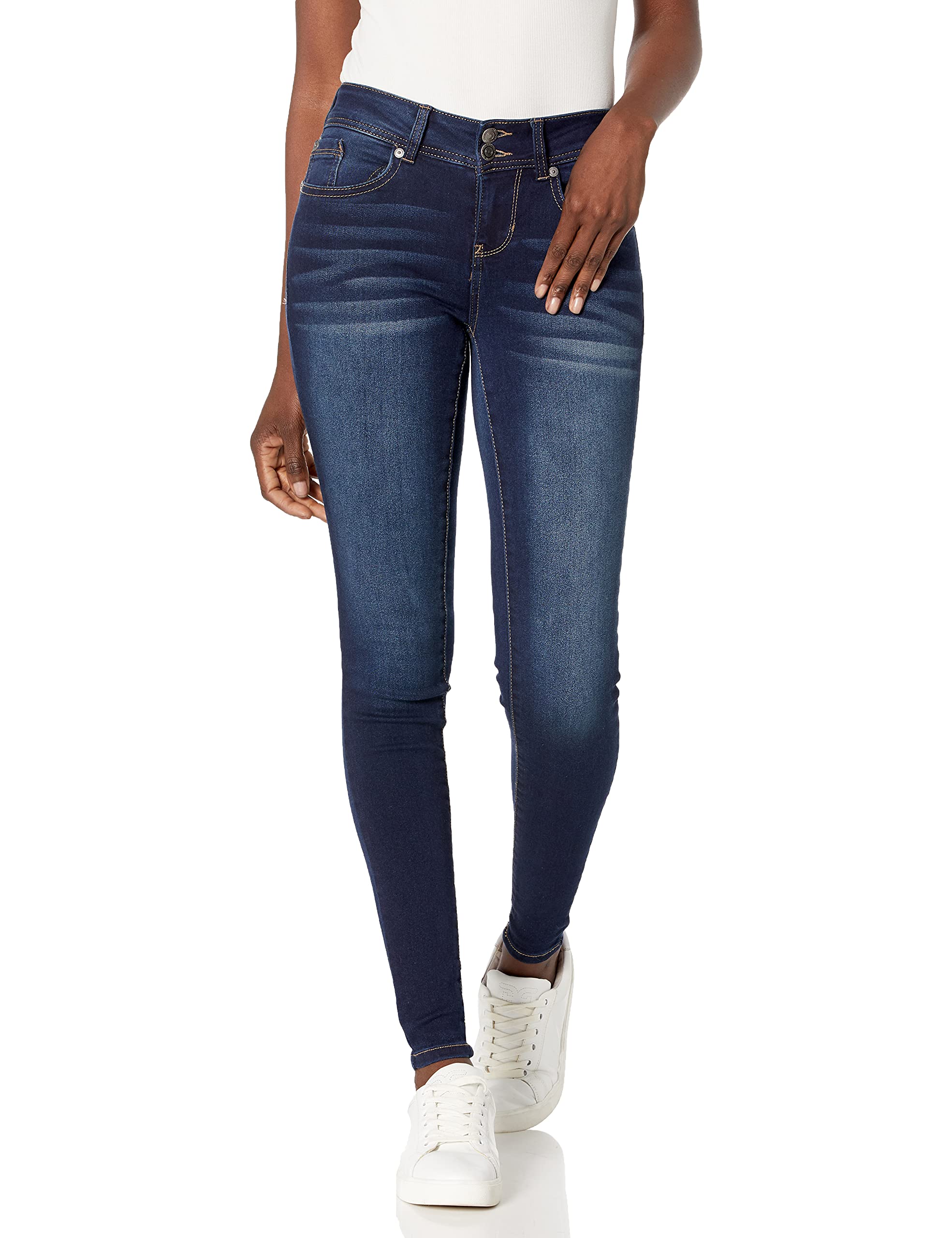 WallFlower Women's InstaSoft Ultra Fit Skinny Jeans - Stretch Denim Pants for Casual & Work Wear | Comfortable Slim Fit Jeans for Everyday Style