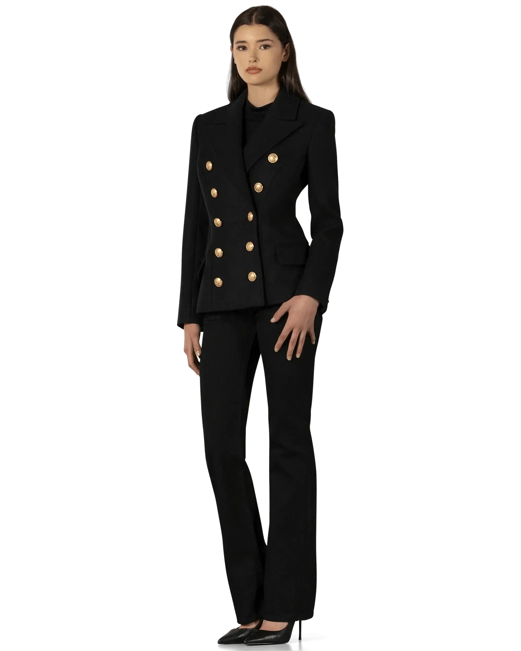 Classic Double Breasted Wool Coat for Men - Elegant Winter Overcoat with Notched Lapel | Perfect for Business, Office & Formal Occasions