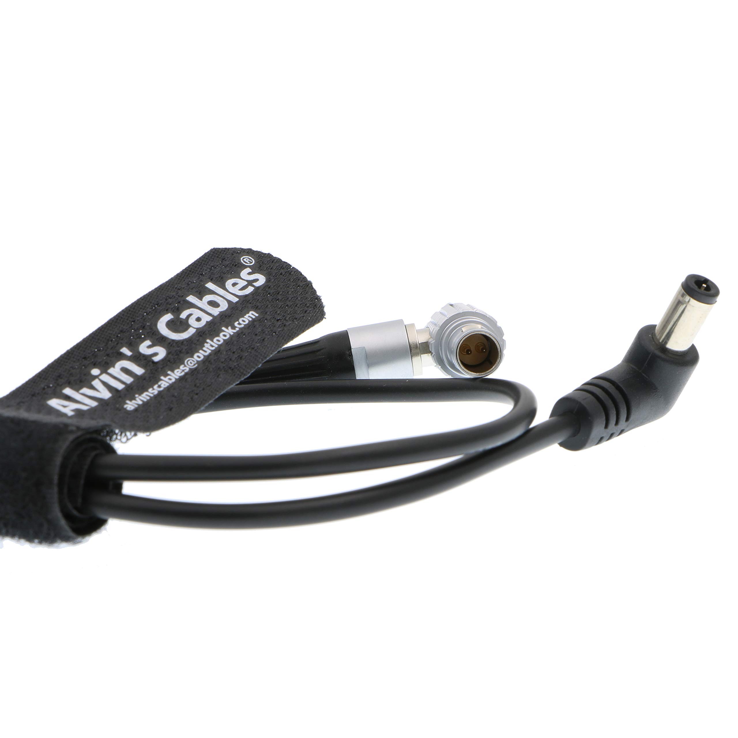 Alvin's Cables DC Right Angle to 2 Pin Male Power Cable - Compatible with Teradek Bolt Transmitter & Z-CAM E2 Series (E2-S6/E2-F6/E2-F8) - Connect to Tilta Battery Plate - Perfect for Professional Video Production & Camera Power Solutions