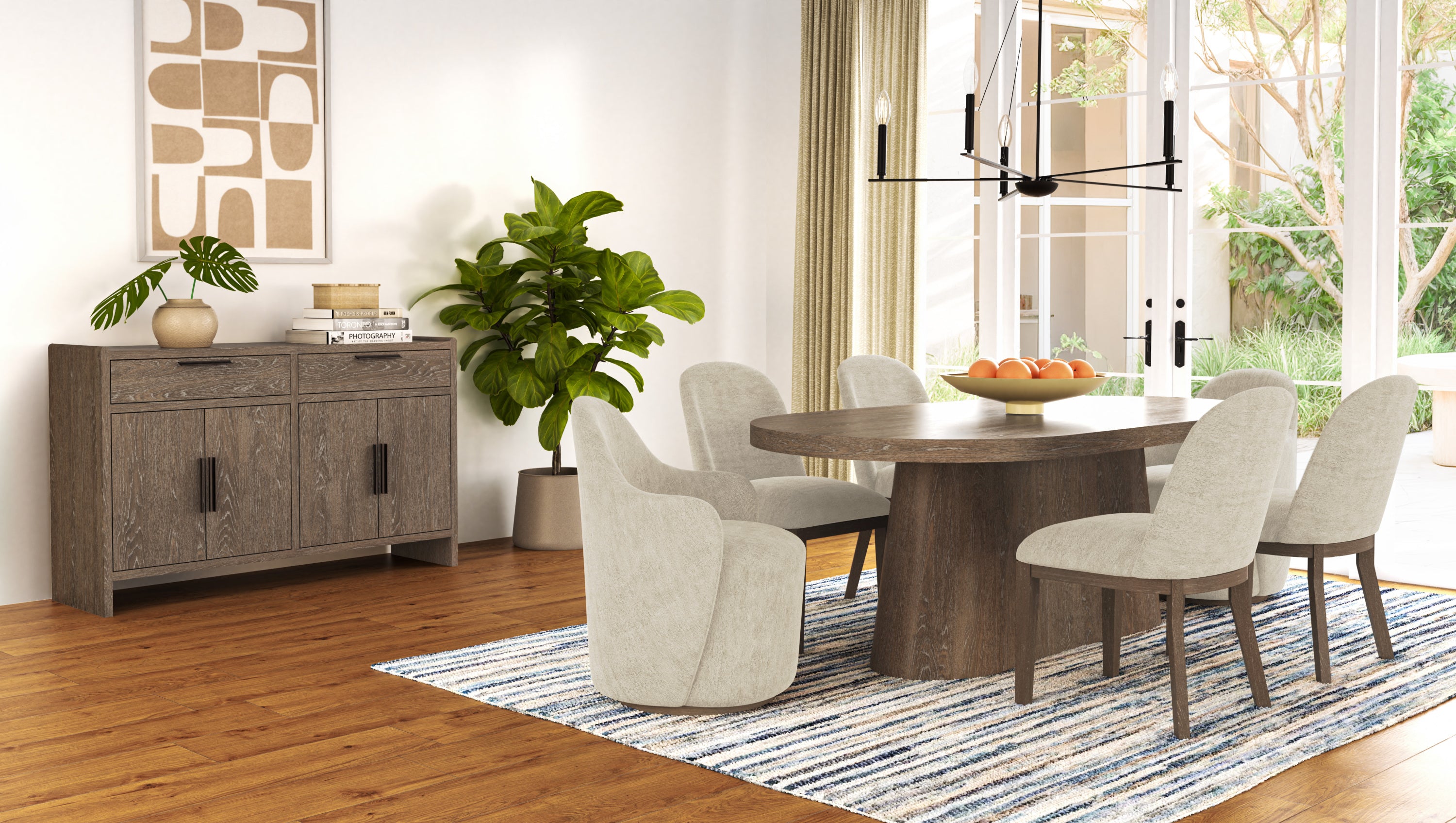 Luxury Cocoa & Ivory Upholstered Chairs Set of 2 - Modern Living Room Furniture for Home Decor & Comfortable Seating