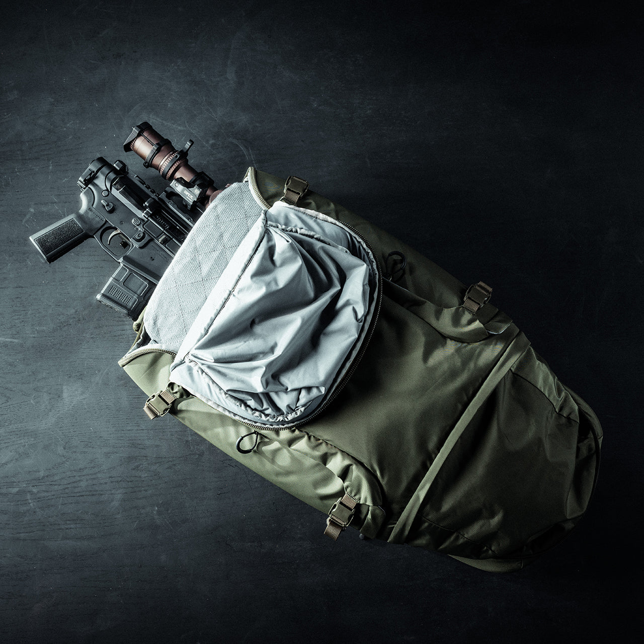 Eberlestock Fade Adapt EDC Bag with CCW Pocket & Expandable Scabbard - Tactical Backpack for Hiking, Hunting & Everyday Carry