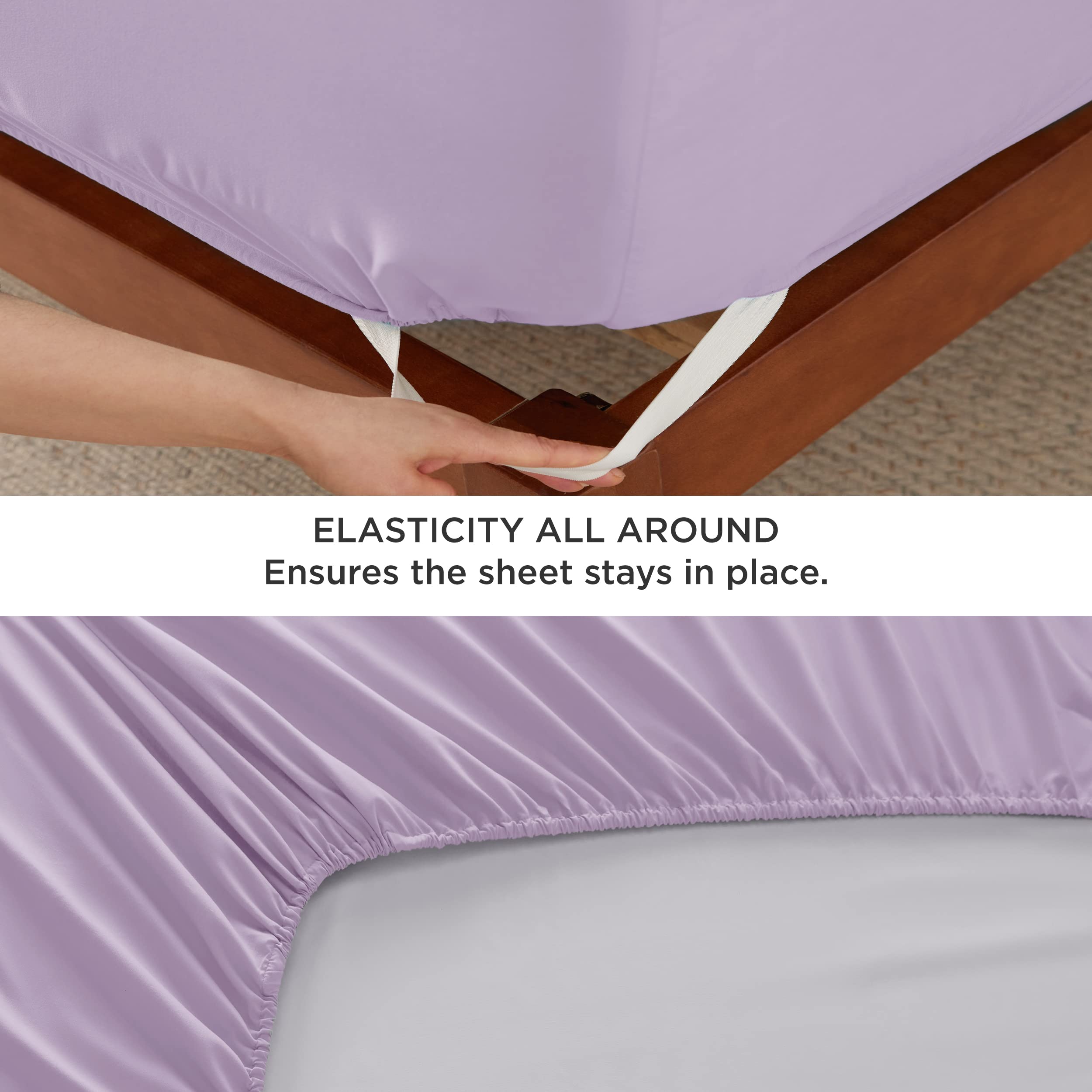 Bedsure GentleSoft Twin XL Sheets Set - Ultra Soft & Breathable Dorm Bedding, Moisture Wicking Cooling Extra Long Twin Sheets with Deep Pocket (Fits 21