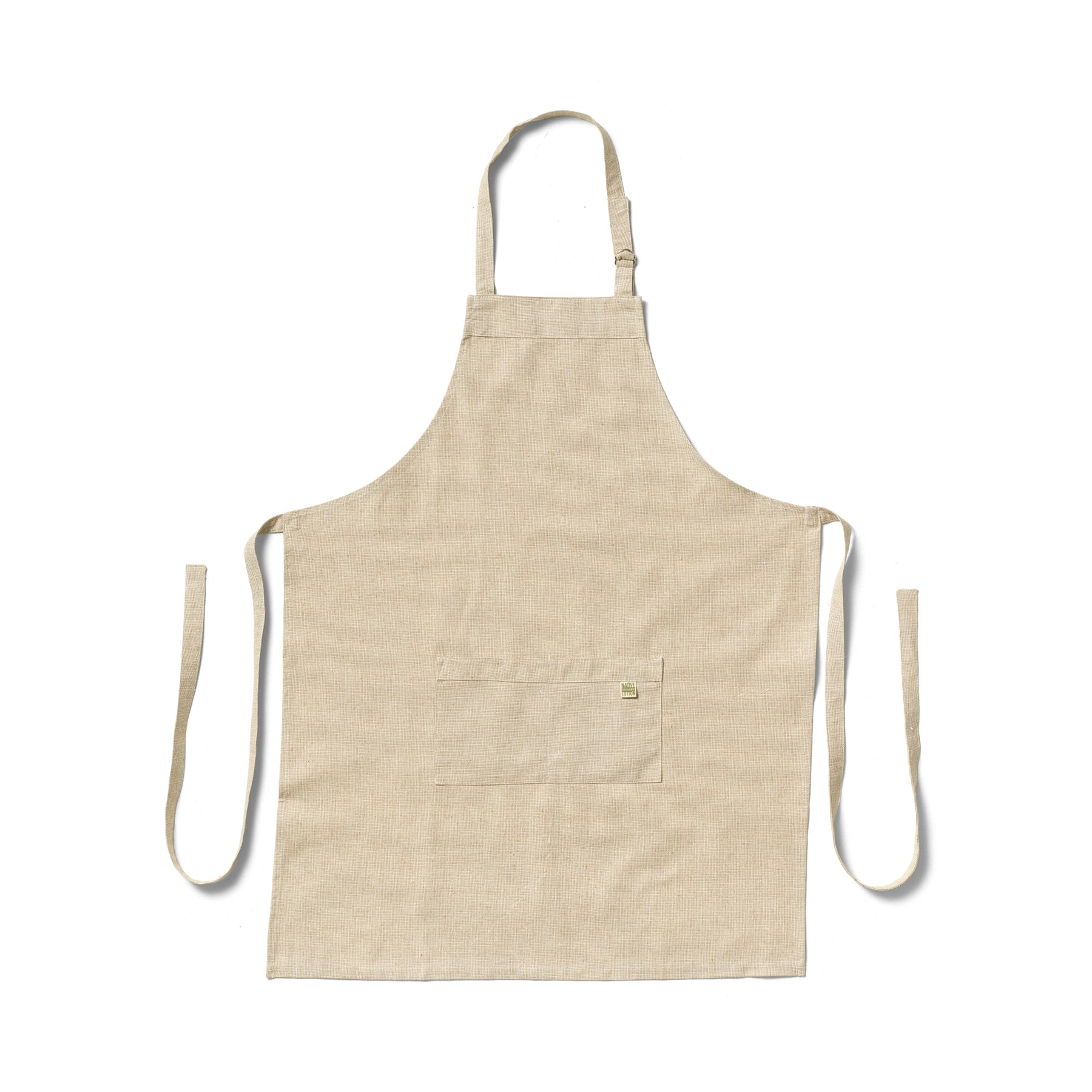 Organic Cotton Apron for Kitchen & Cafe - Chef Apron with Pockets for Cooking, Baking & Barista Work - Eco-Friendly Unisex Bib Apron for Home & Professional Use