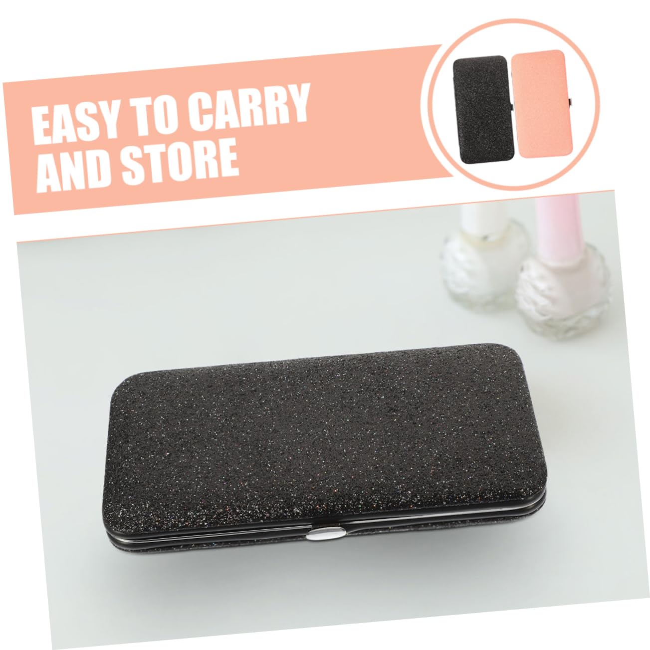 2pcs Travel Eyelash Extension Tweezer Holder Bag - Portable & Sturdy Lash Tweezer Storage Case for Professionals - Perfect for Salon, Home Use & On-the-Go Lash Artists