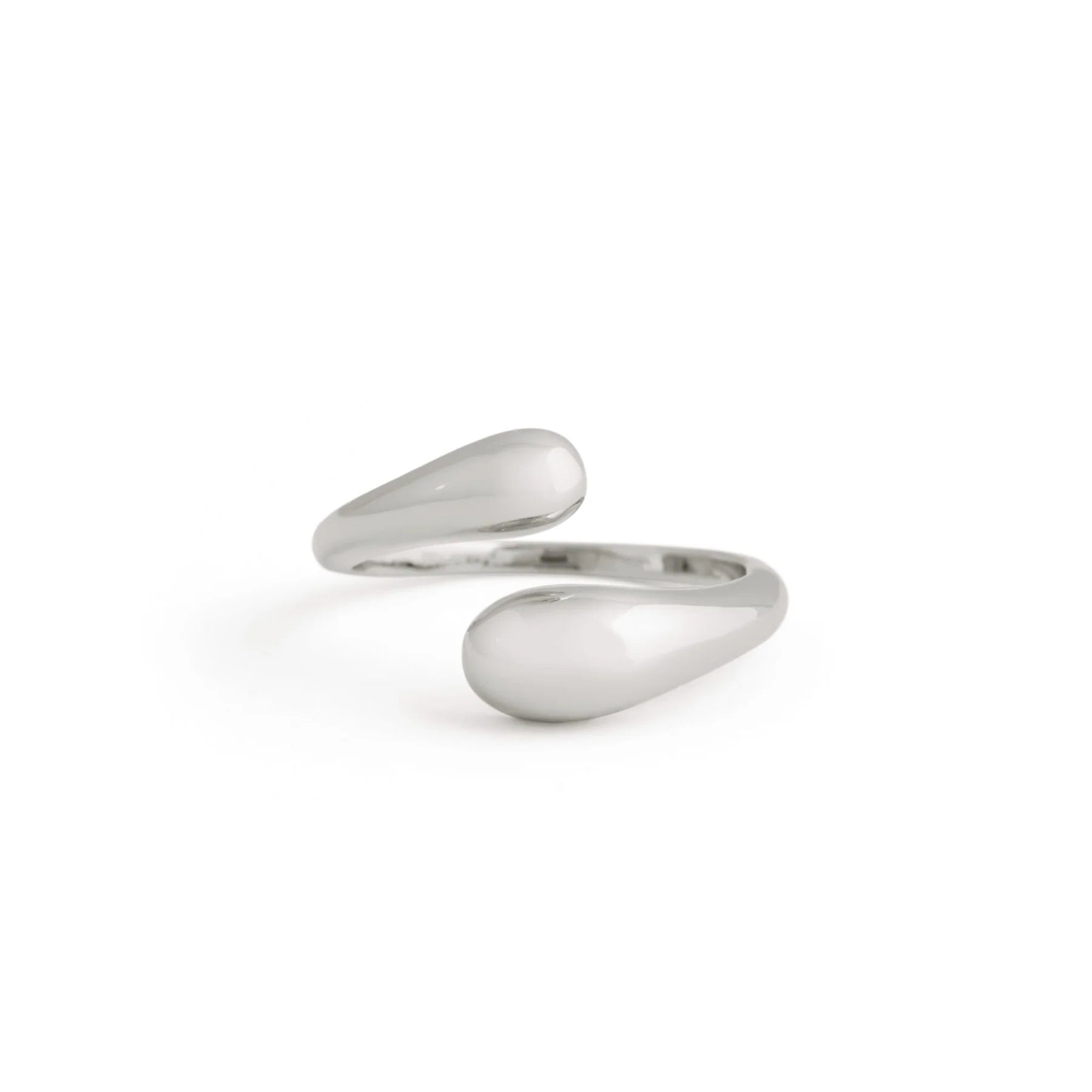 Double Dome Ring for Women - Minimalist Stackable Dome Rings Set - 925 Sterling Silver Dome Band Rings - Perfect for Layering, Stacking & Everyday Wear