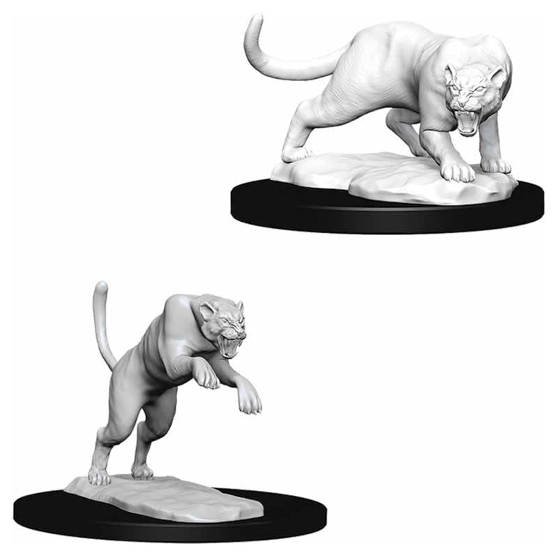 D&D Miniatures - Nolzur's Marvelous Miniatures: Panther & Leopard Figurines for Tabletop RPG, Dungeons & Dragons Game Accessories - Perfect for D&D Campaigns, Fantasy Battles & Collector's Display