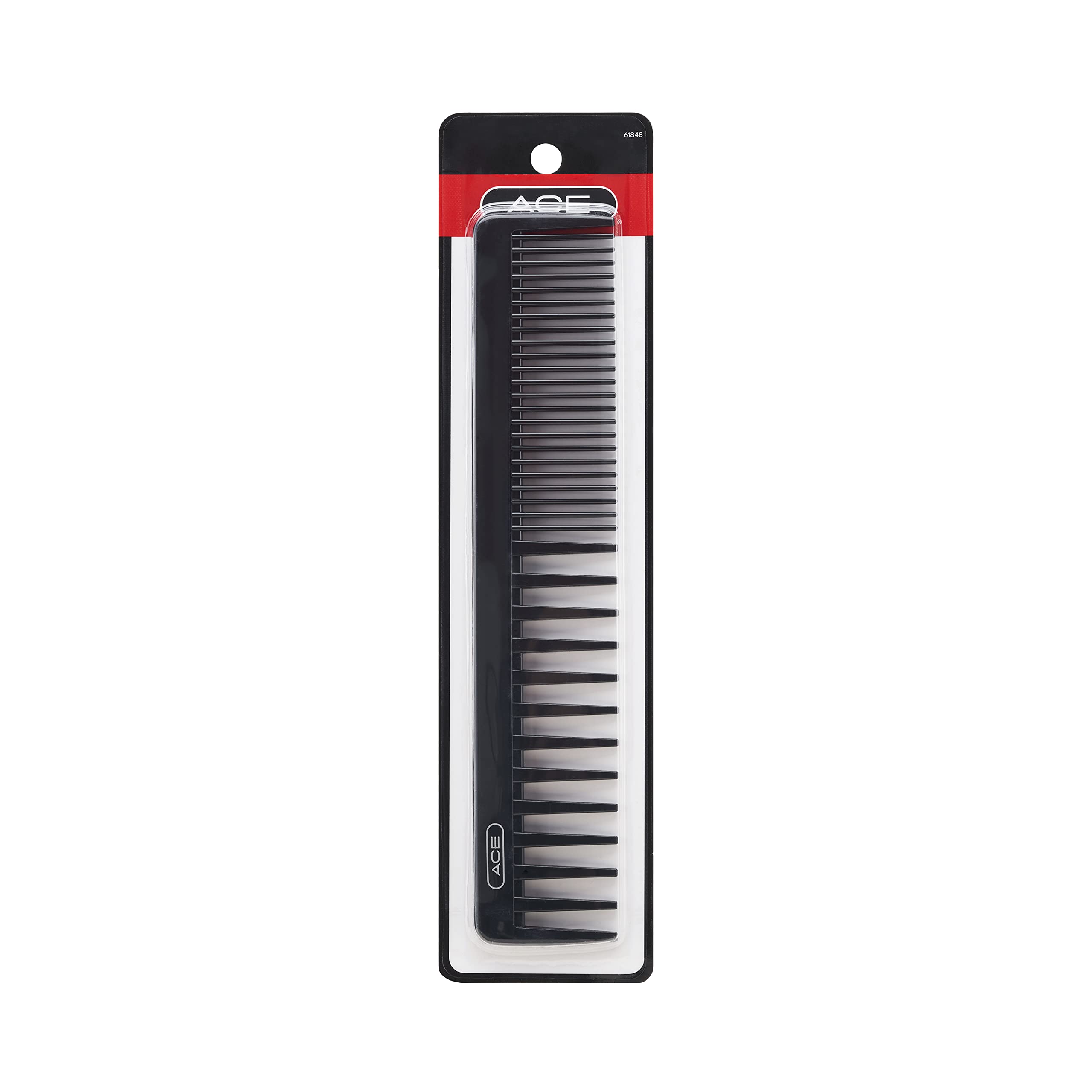 ACE Wide Tooth Comb for Detangling Wet & Dry Hair - Model 61848 - Gentle on Scalp, Perfect for Styling, Curly Hair & Extensions - Salon & Home Use
