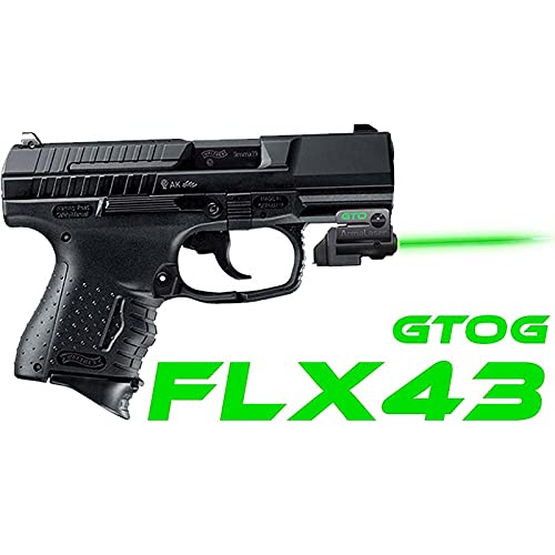 ArmaLaser GTO & FLX43 Green Laser Sight with GripTouch Switch for Walther P99c Pistol - Compact Handgun Laser for Tactical Shooting & Home Defense