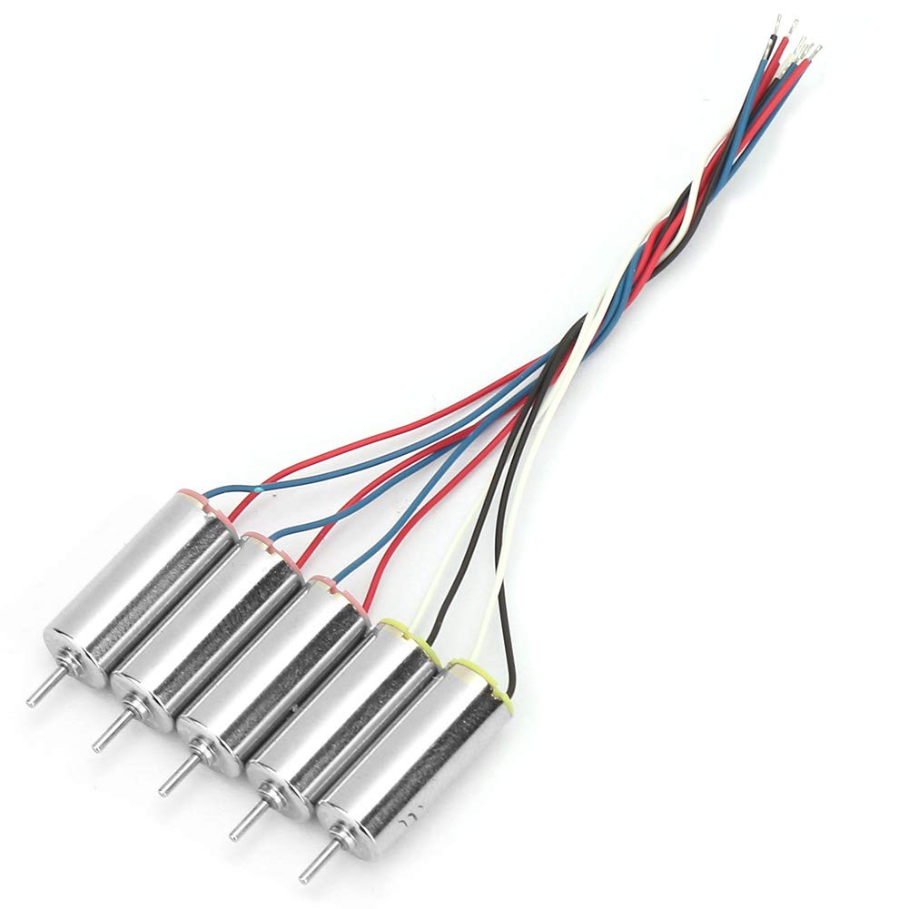 5 Pcs DIY Toy Plane Motors - Multifunctional Small Electric Motors for Tattoo Machines, RC Aircraft, Quadcopters & STEM Projects | Perfect for Hobbyists, Makers & Educational Science Kits