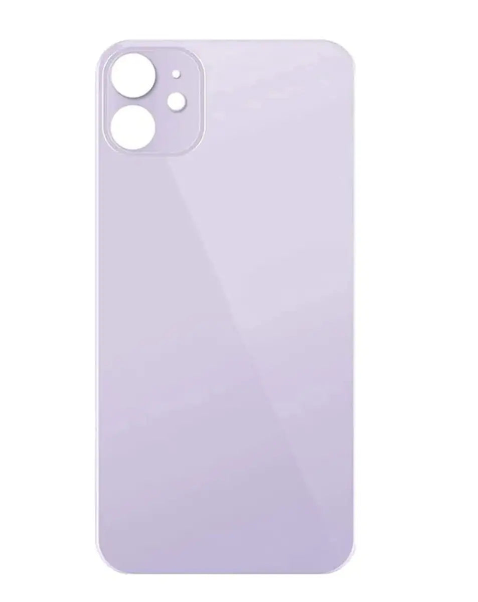 iPhone 11 Tempered Glass Back Cover with Larger Camera Cutout - No Logo - Multiple Color Options - Perfect for Protection & Style Enhancement