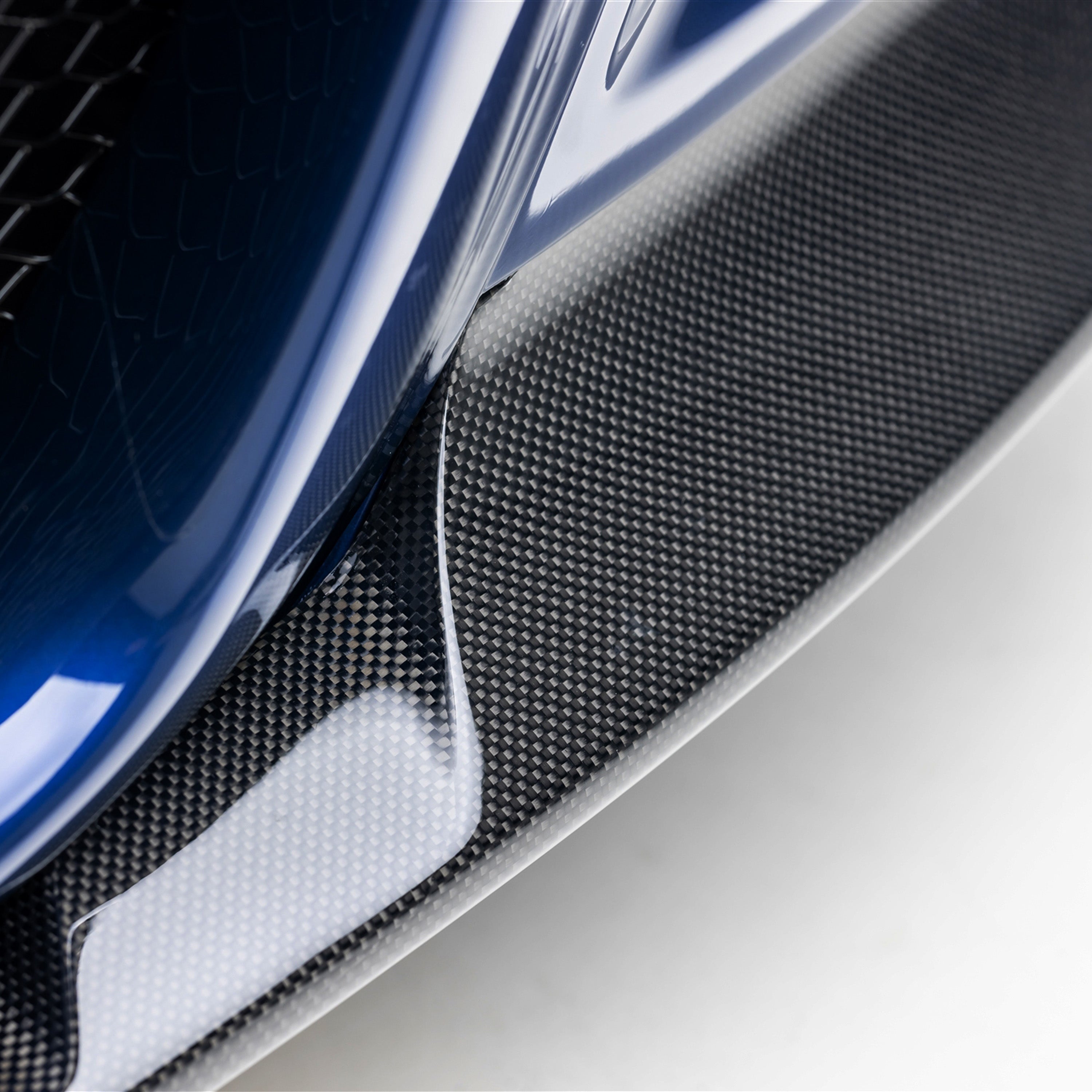 V20 Aero 1-Piece Carbon Fiber Splitter for BMW V20 Bumper Replacement (BMV5610) - High Gloss PP 1x1 Weave | Perfect for Performance Upgrades & Car Shows