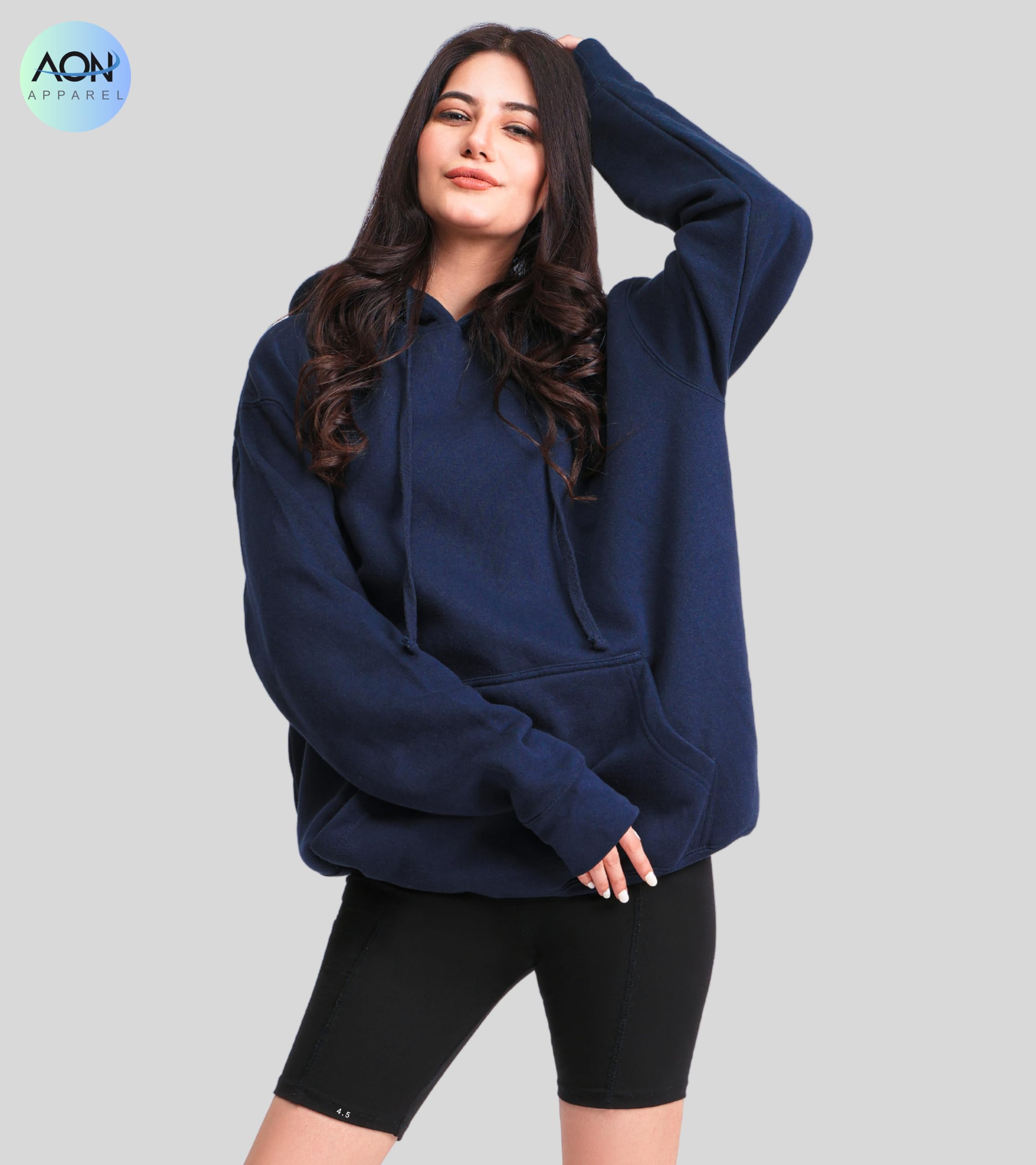 Aon's Premium Natural Cotton Blend Women's Hoodie - Breathable, Comfortable & Stylish Modern Fit for Casual Wear, Gym, and Outdoor Activities