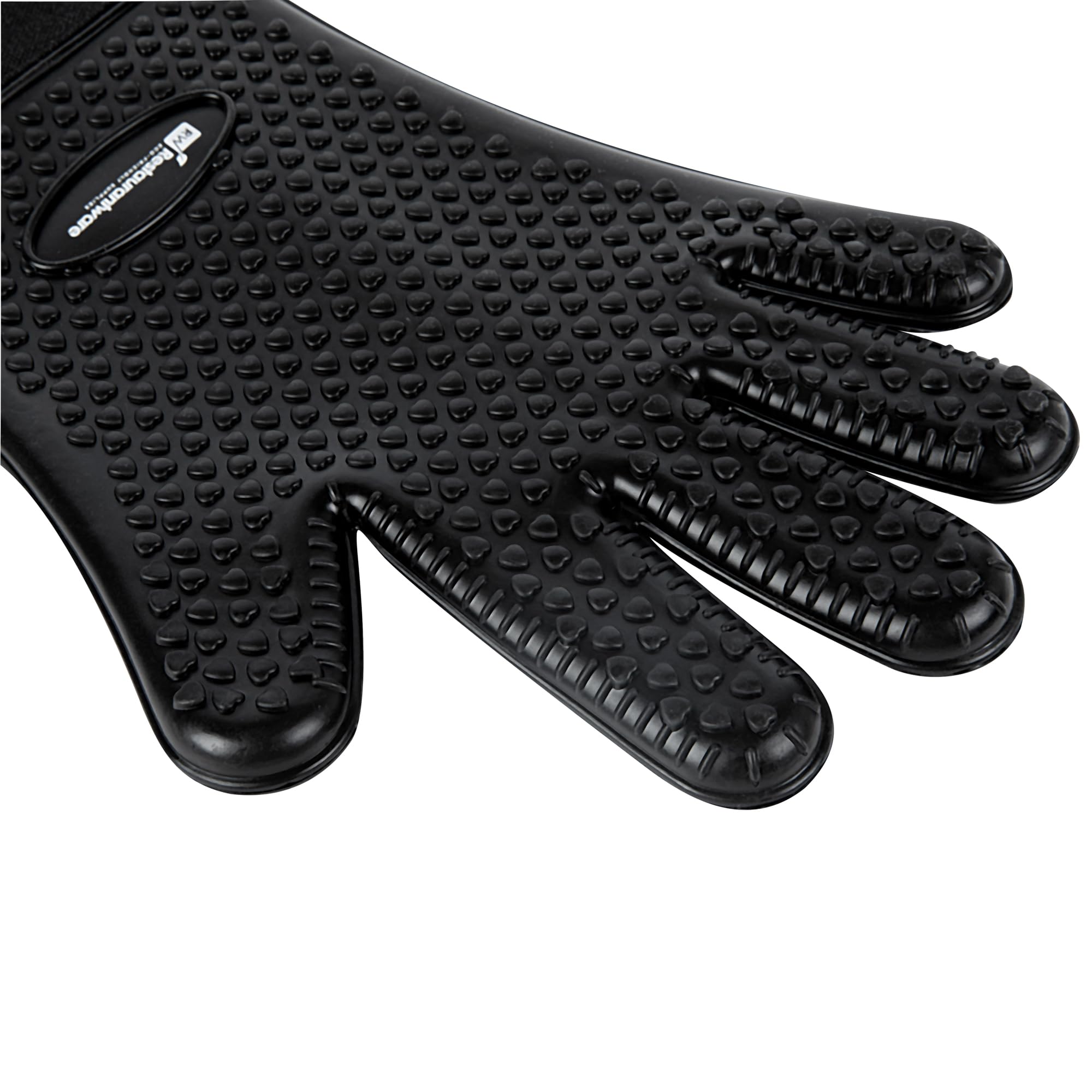 Heat-Resistant Silicone Oven Mitt - 13 x 7.5 Inch Cotton-Lined Baking Glove, Withstands Up to 446°F - Perfect for Baking, Grilling, and Handling Hot Cookware in the Kitchen