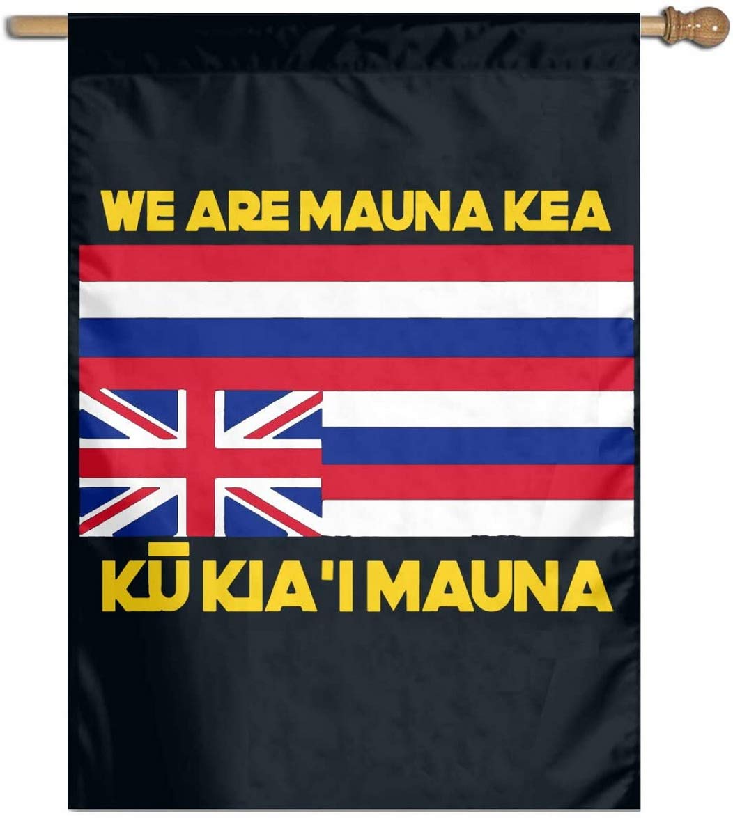 Mauna Kea Ku Kiai Mauna Flag 27x37 Inches - Single Sided Garden Flag for Yard Decoration, House Banner & Family Display - Perfect for Hawaiian Pride, Cultural Events & Outdoor Home Decor