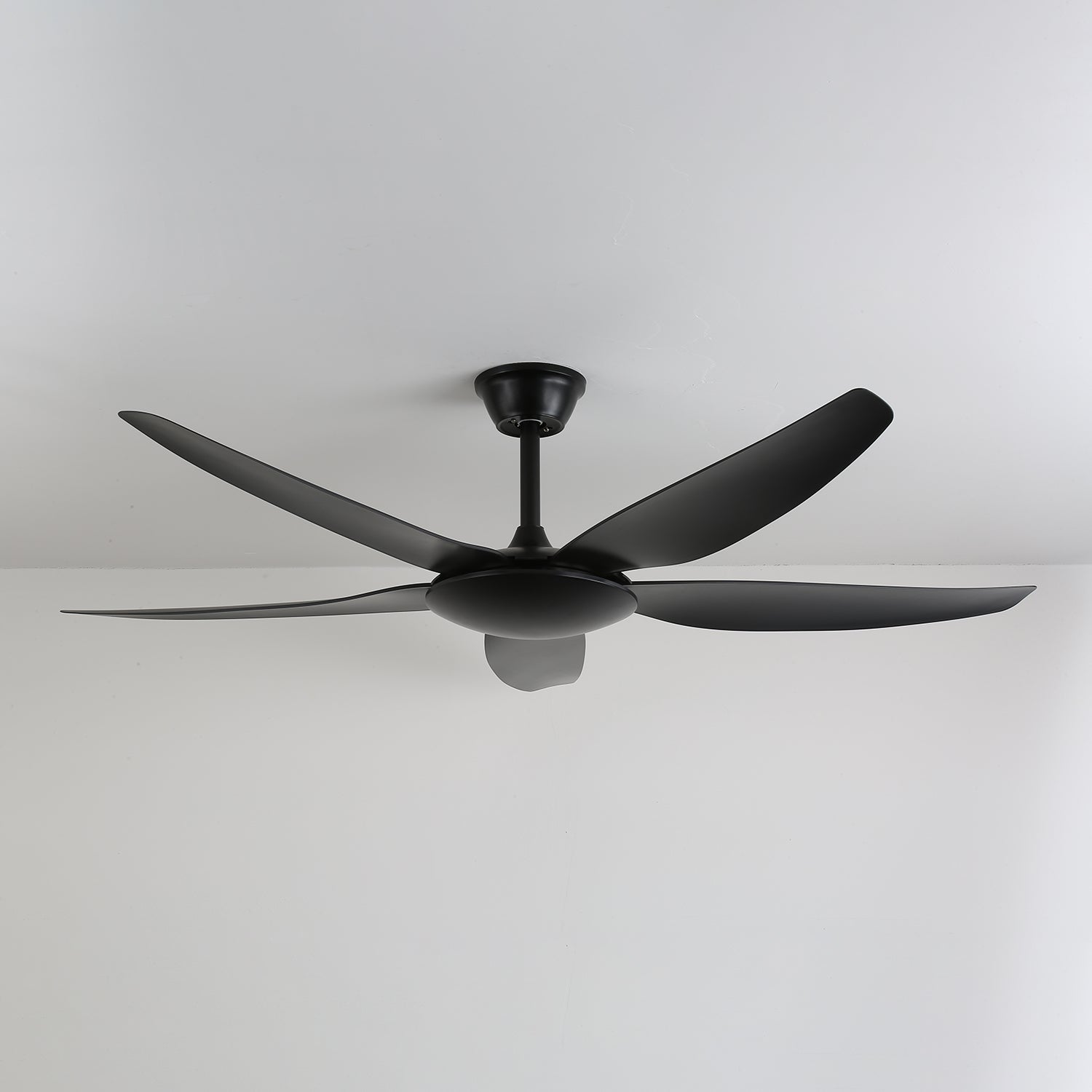 Aeron Noir Ceiling Fan with Remote Control - 52 Inch Modern Black Ceiling Fan with LED Light - Quiet Reversible Motor for Bedroom, Living Room, and Outdoor Patio Use