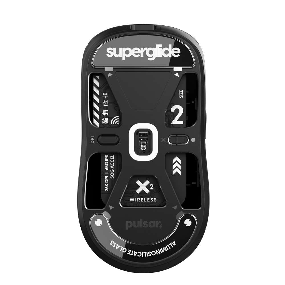 Pulsar X2 & X2 Mini Wireless Gaming Mouse - Superglide Smooth Tracking for Esports & FPS Games - Perfect for PC & Laptop Gamers