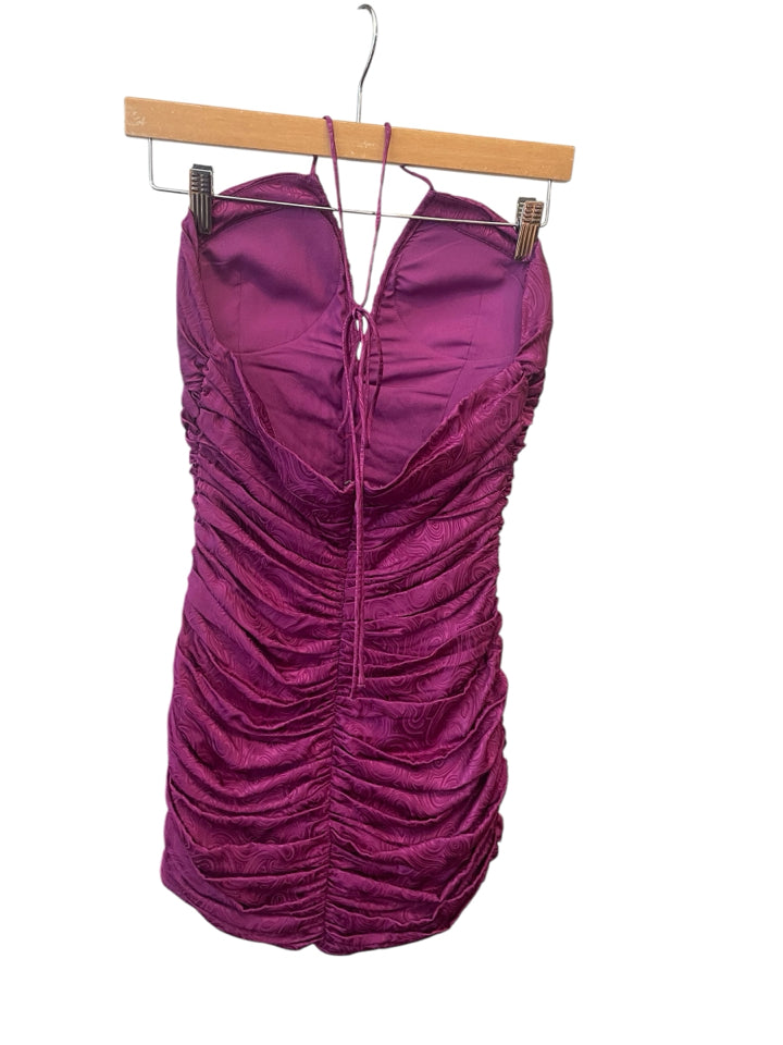 Ronny Kobo Halter Orielle Ruched Silk Dress - Size S | Elegant Women's Formal & Party Wear for Evening Events & Special Occasions