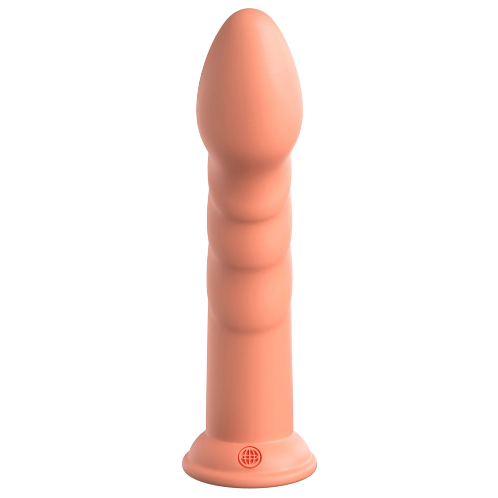Dillio Super Eight 8 Ridged Platinum Cured Silicone Dildo - Premium Body-Safe Adult Toy for Couples & Solo Play - Perfect for Sensual Massage, Intimate Exploration & Pleasure Enhancement