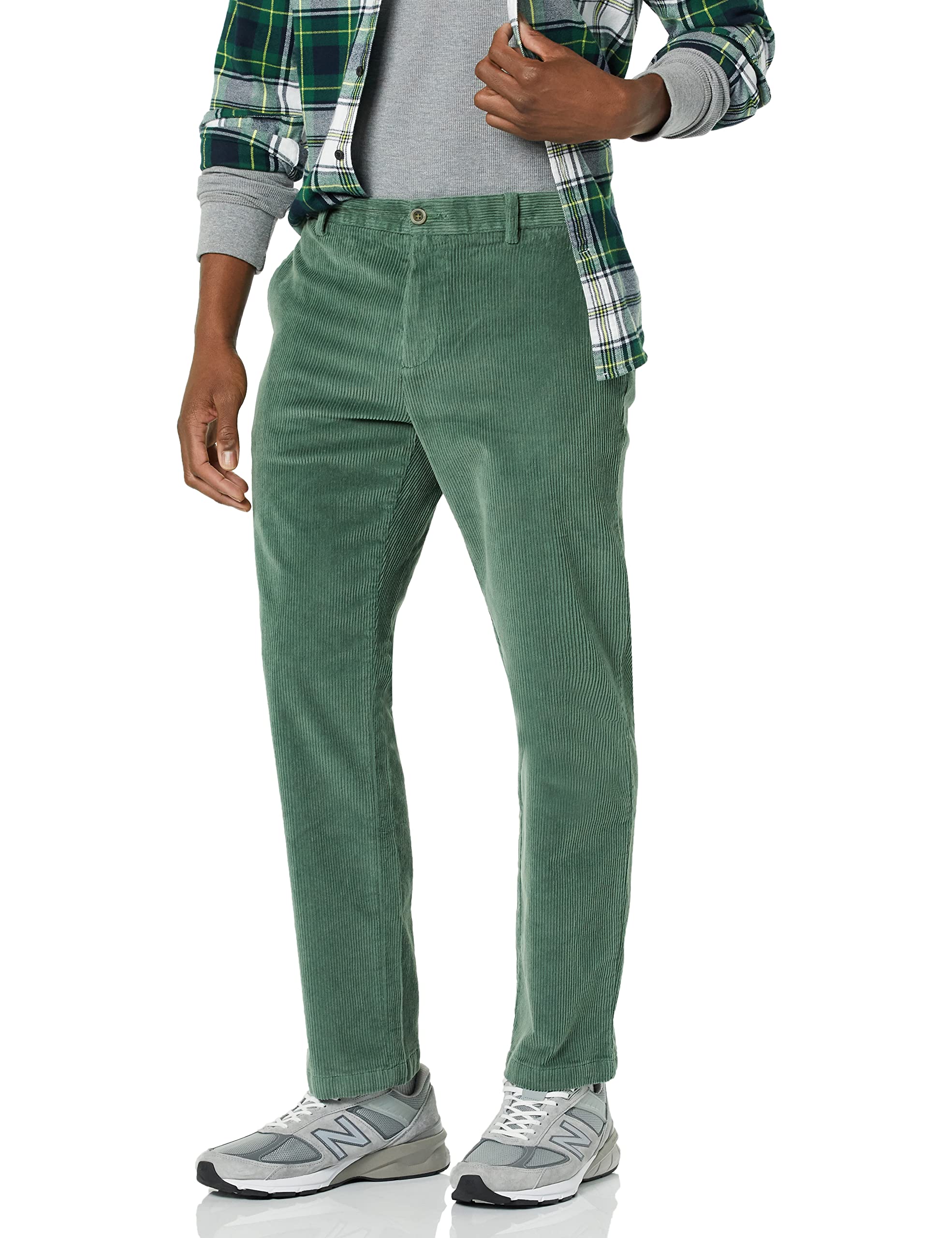 Amazon Essentials Men's Classic-Fit Corduroy Chino Pants - Comfortable Casual & Work Pants for Office, Travel & Everyday Wear