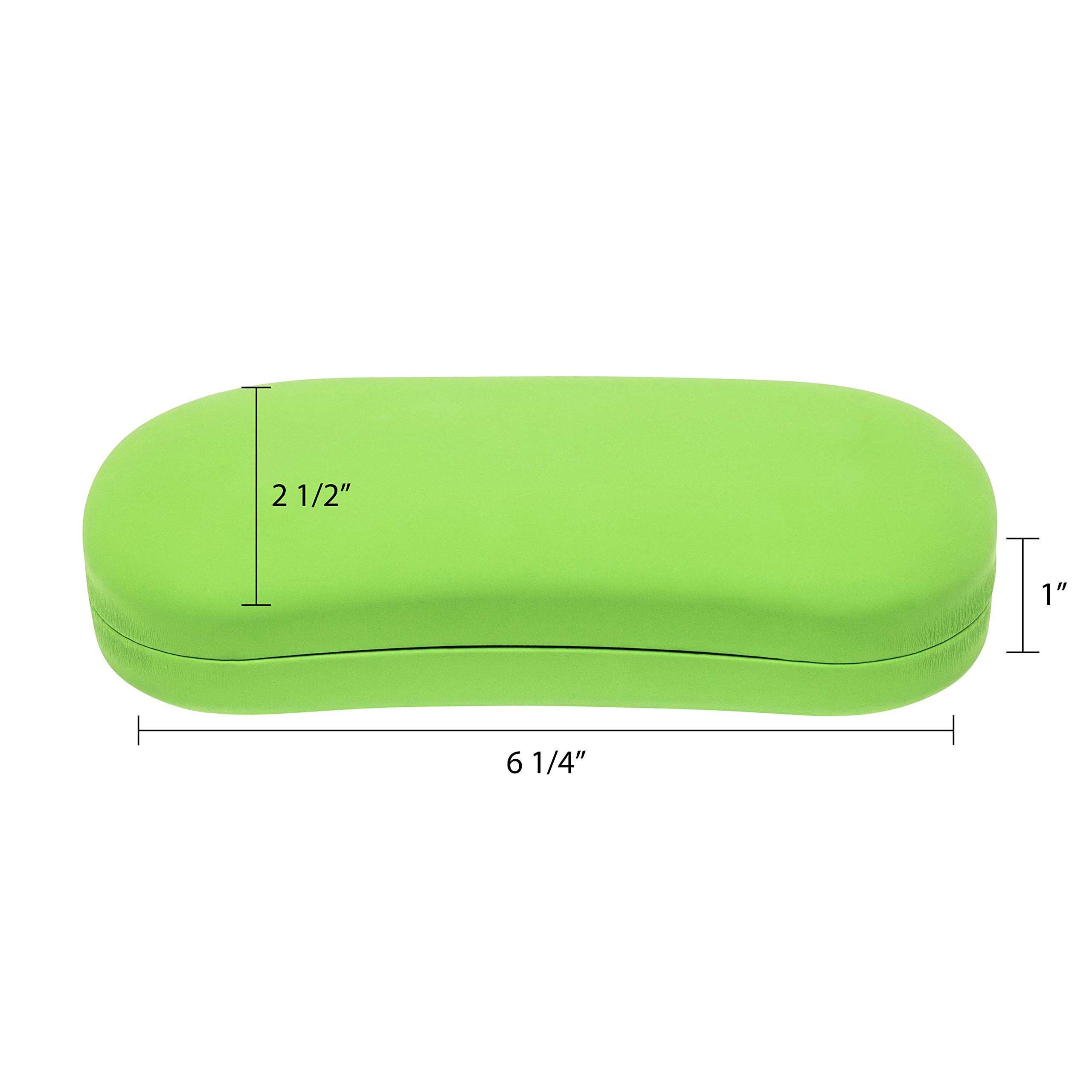 Durable Hard Shell Glasses Case with Microfiber Cloth - Travel & Storage Protection