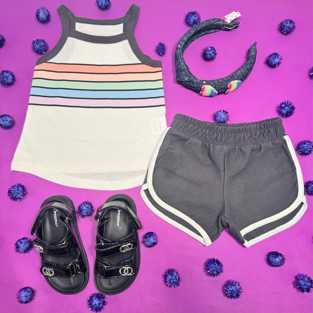 Tiny Whales Sunset Tank Top for Women - Soft Breathable Summer Casual Sleeveless Shirt | Perfect for Beach, Pool, and Vacation Outfits