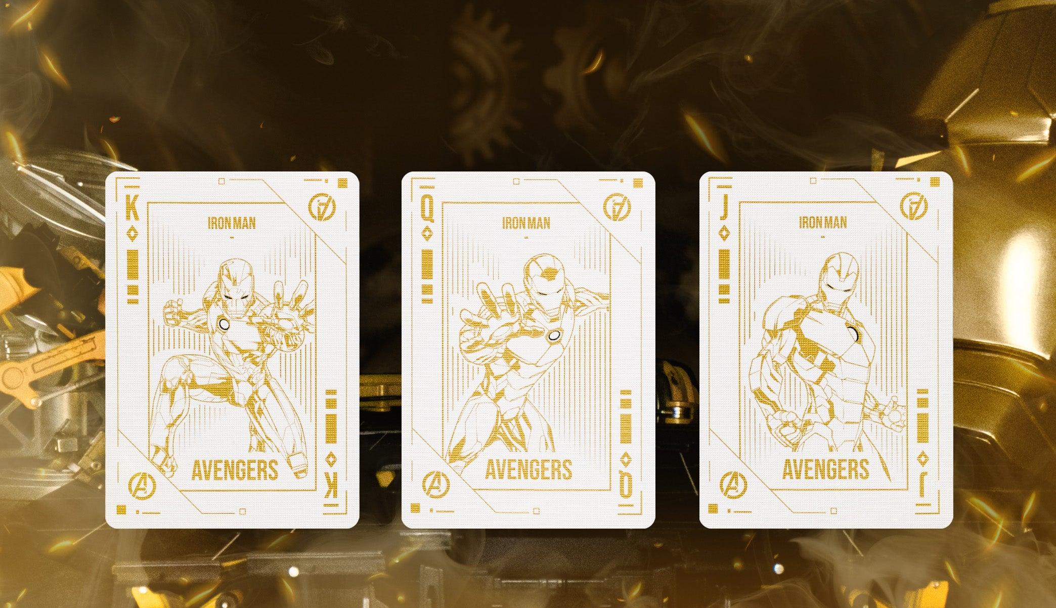 Iron Man MK 21 Gold Foil Playing Cards - Premium Collectible Marvel Superhero Poker Cards for Game Nights, Gifts & Collectors