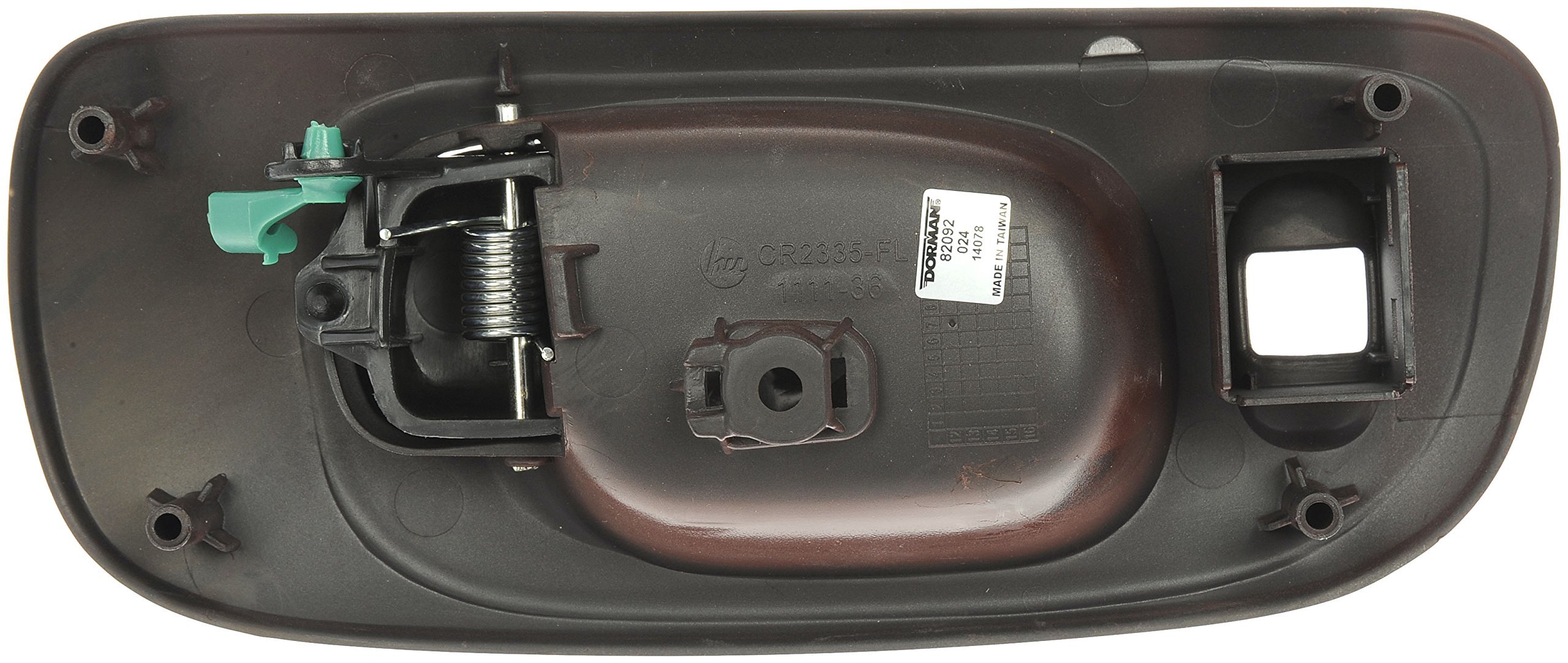 Dorman 82092 Black Front Driver Side Interior Door Handle Lever with Carbon Fiber Housing - Compatible with Select Chrysler Models | Perfect for Car Interior Repair & Replacement