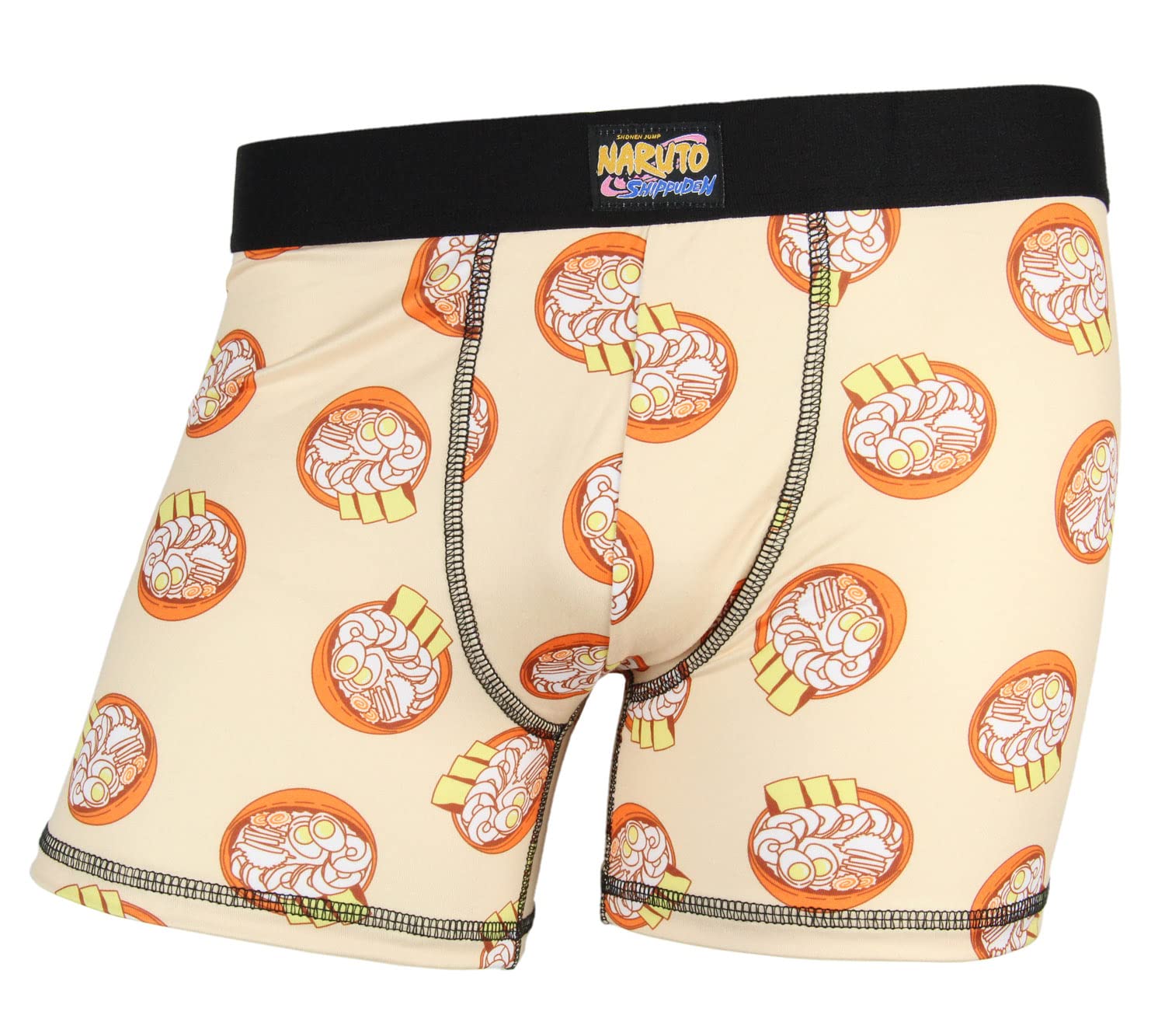 Naruto Shippuden Ichiraku Ramen Boxer Briefs for Men - Anime Themed Cotton Underwear - Perfect for Cosplay, Gifts & Anime Fans