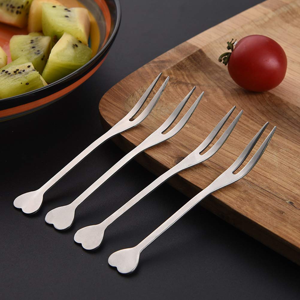 20-Piece Stainless Steel Fruit Forks & Picks Set - Reusable Party Appetizer Skewers for Cheese, Desserts, and Cocktails