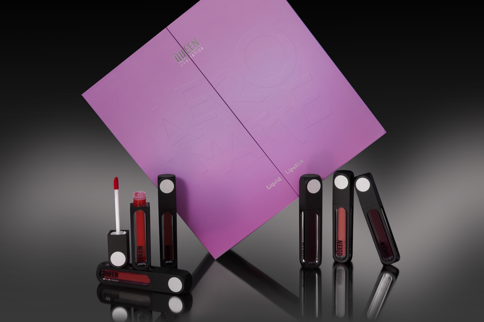 PR BOX Aeromatte Liquid Lipstick - Long Lasting Matte Lipstick Set with Limited Edition Makeup Puffer Bag - Perfect for Everyday Wear, Parties & Gifts