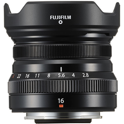 FUJIFILM XF 16mm f/2.8 R WR Lens - Black | Compact Wide-Angle Prime Lens for Fujifilm X-Mount Cameras | Perfect for Travel, Landscape & Street Photography