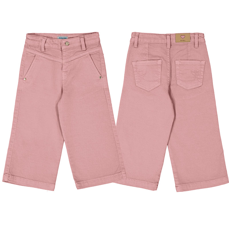 Mayoral Women's Twill Trousers in Rose Pink - Comfortable Stretch Dress Pants for Office Work & Business Casual Wear