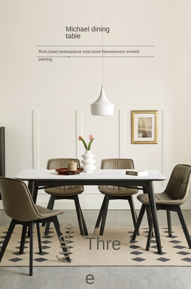 Solid Oak Wood Luxury Dining Table - Elegant & Durable for Formal Dining Rooms, Kitchens, and Entertaining Spaces