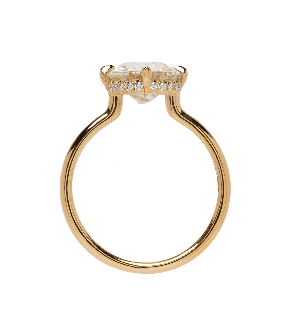 Billie Vintage European Diamond Engagement Rings for Women - 2.26 Carat Solitaire Ring, Ideal for Proposals, Anniversaries & Special Occasions