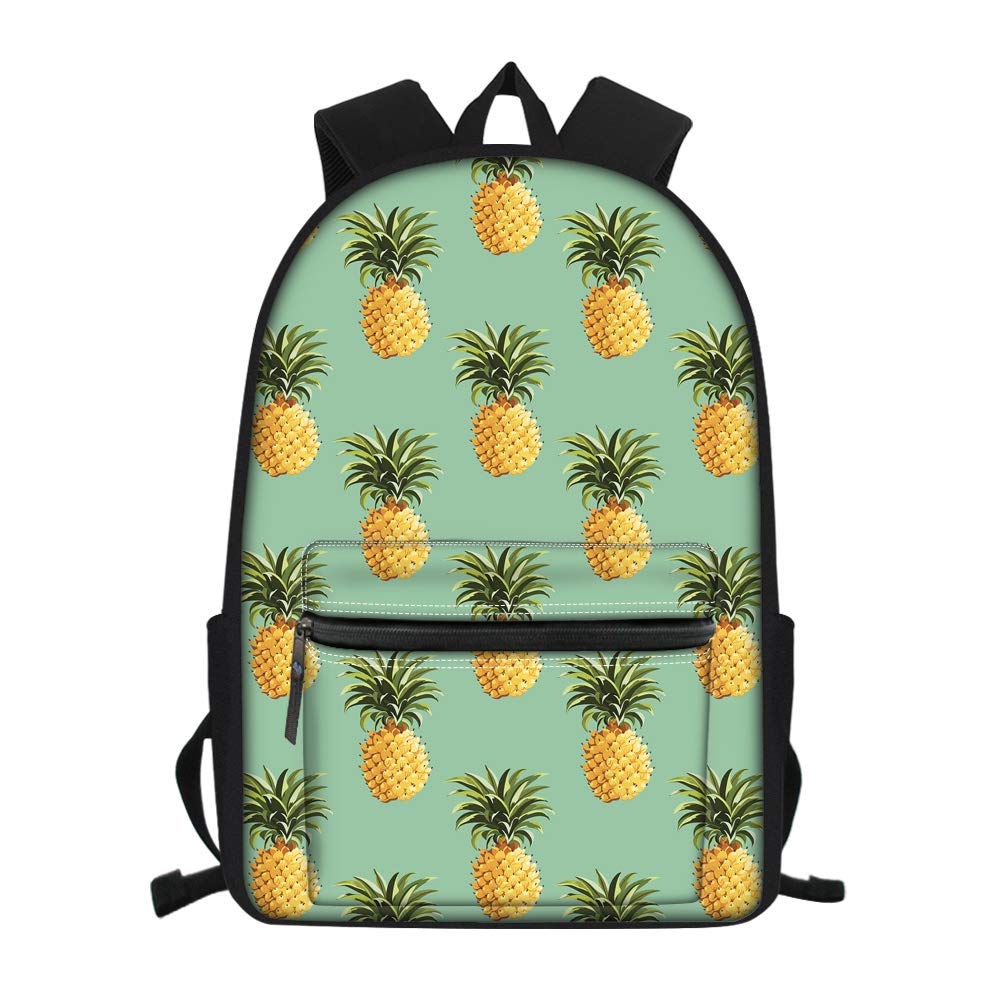 Stylish Pineapple Design Backpack for Men & Women - 15.6 Inch Laptop Daypack for Travel, School, Hiking, Sports & Picnic - Durable Bookbag for Students, Teens & Professionals | Perfect for Work, College & Outdoor Adventures