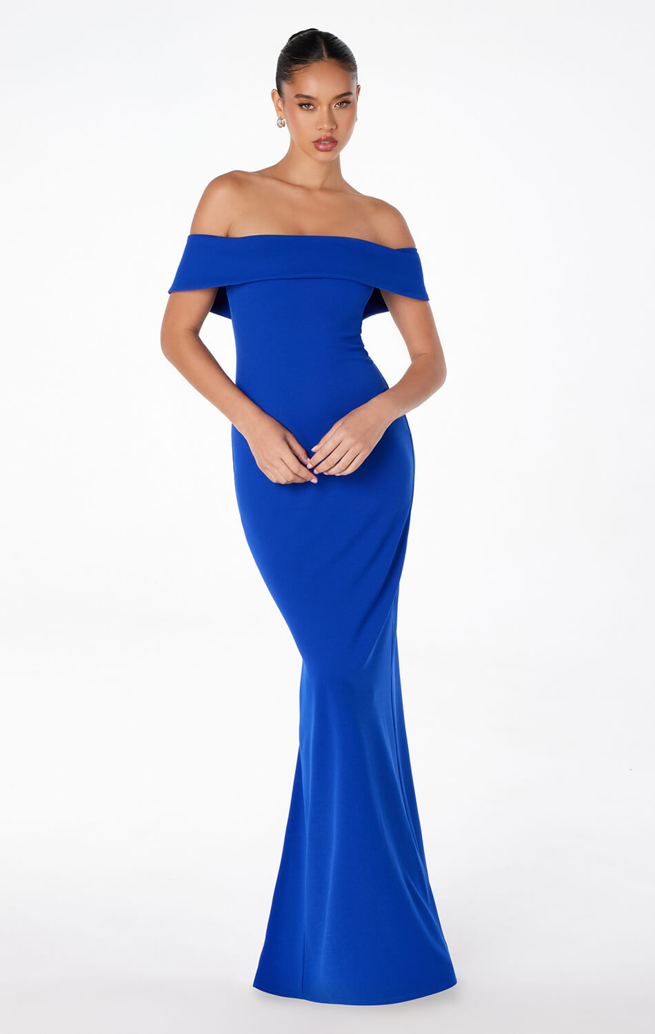 Inez Off The Shoulder Maxi Dress - Elegant Flowy Long Dress for Women, Perfect for Weddings, Parties & Summer Vacations