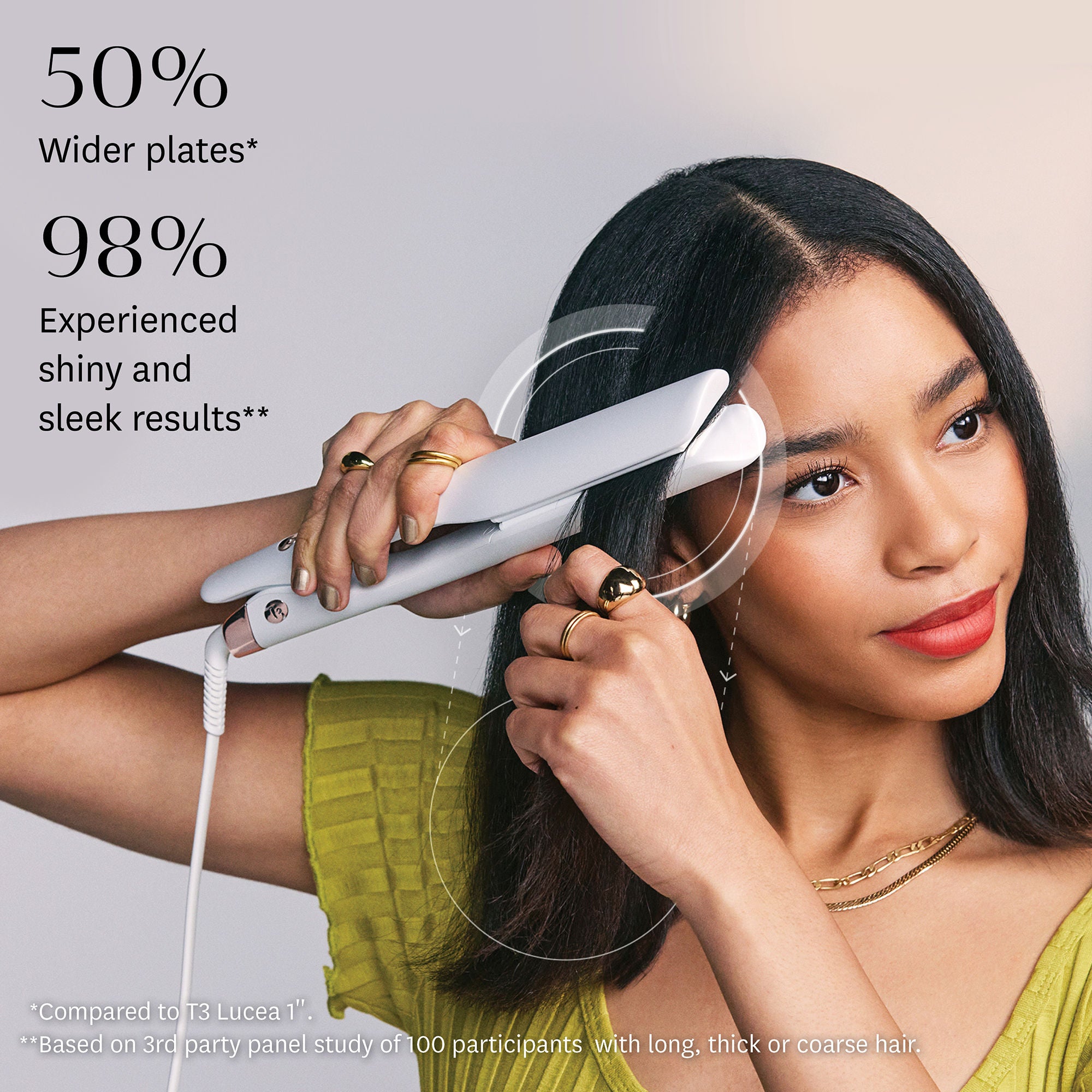 Lucea 1.5 Inch Professional Hair Straightener & Styling Iron for Smooth, Silky Hair - Perfect for Home Use, Salon Styling & Travel