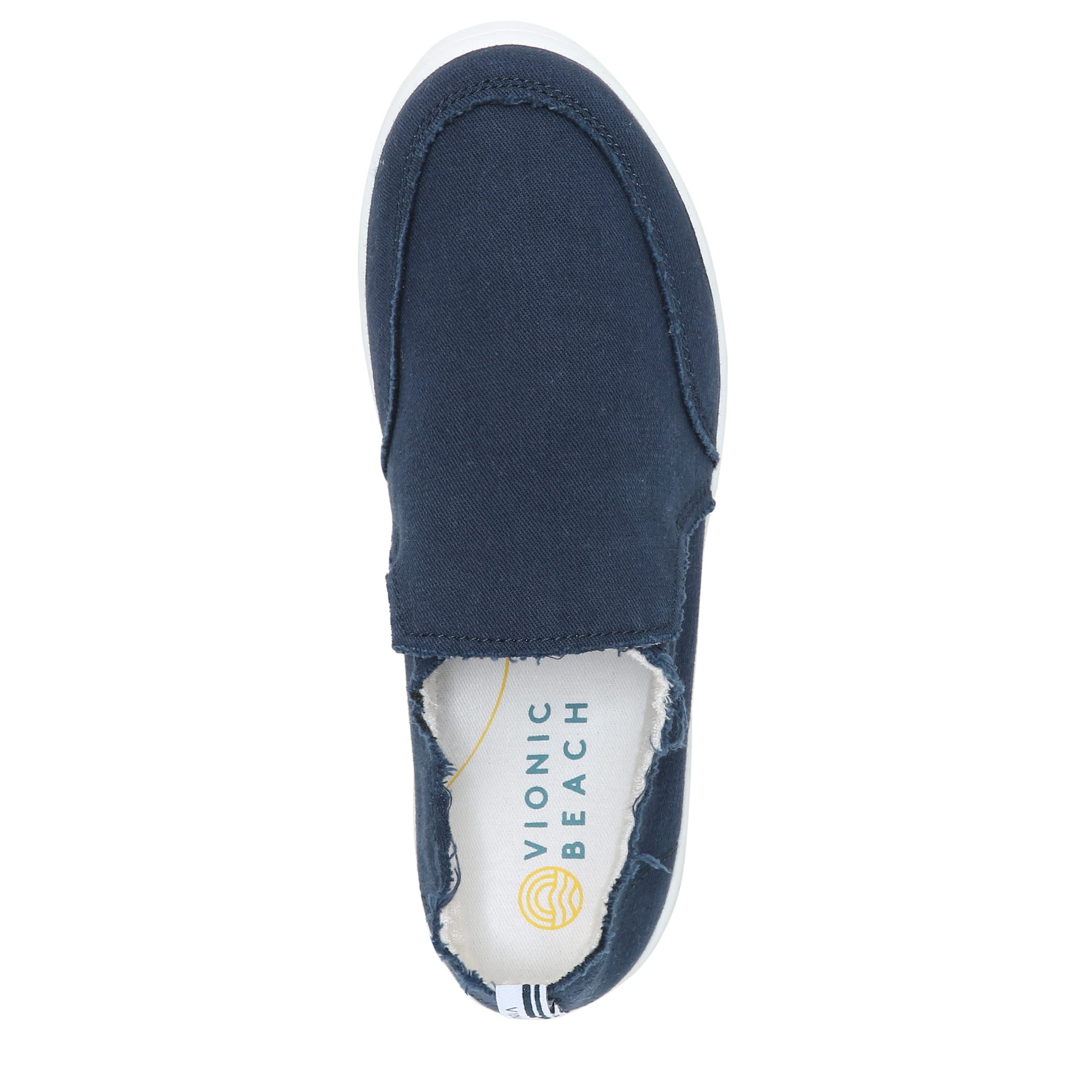Vionic Women's Malibu Slip-On Comfort Shoes - Orthotic Support & Arch Pain Relief - Perfect for Walking, Travel & Everyday Wear