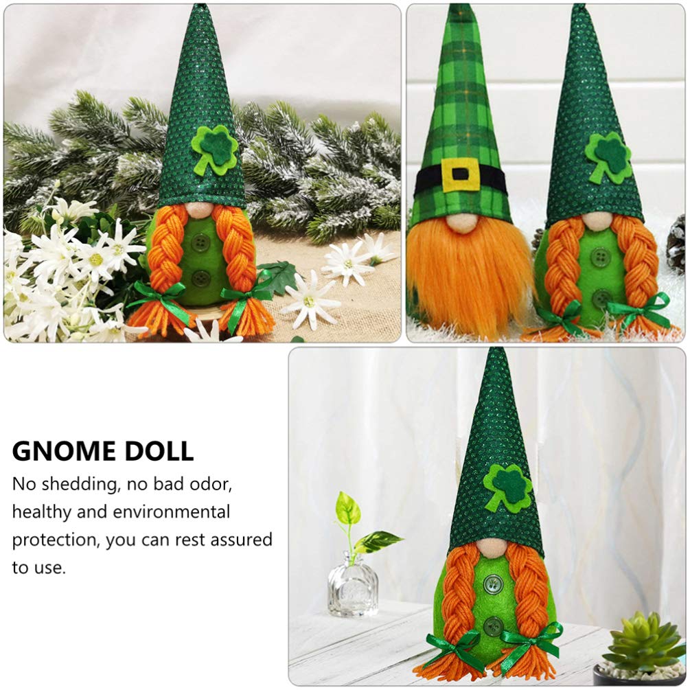 St. Patrick's Day Gnome Doll - Party & Desktop Decor for Home & Office