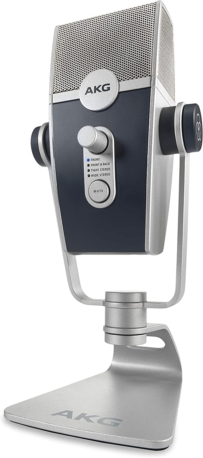 AKG Lyra Ultra-HD USB-C Condenser Microphone - 4-Capsule Multi-Pattern Studio Mic for Podcasting, Streaming & Recording | Perfect for Home Studios, Gaming & Voiceovers