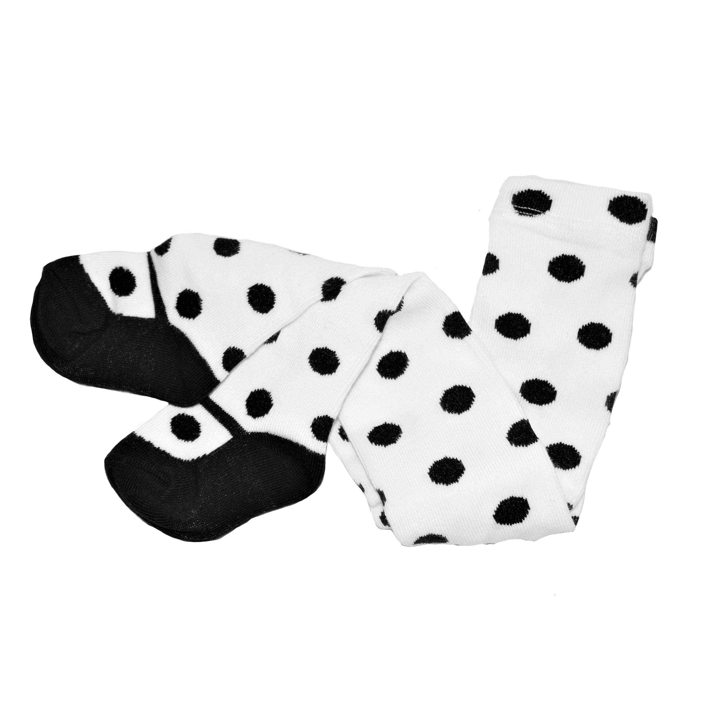 50's Hip Hop Baby Girls Cotton Thick Polka Dot Tights - Seamless Leggings & Stockings for Newborn Infants | Perfect for Dance, Photo Shoots & Everyday Wear