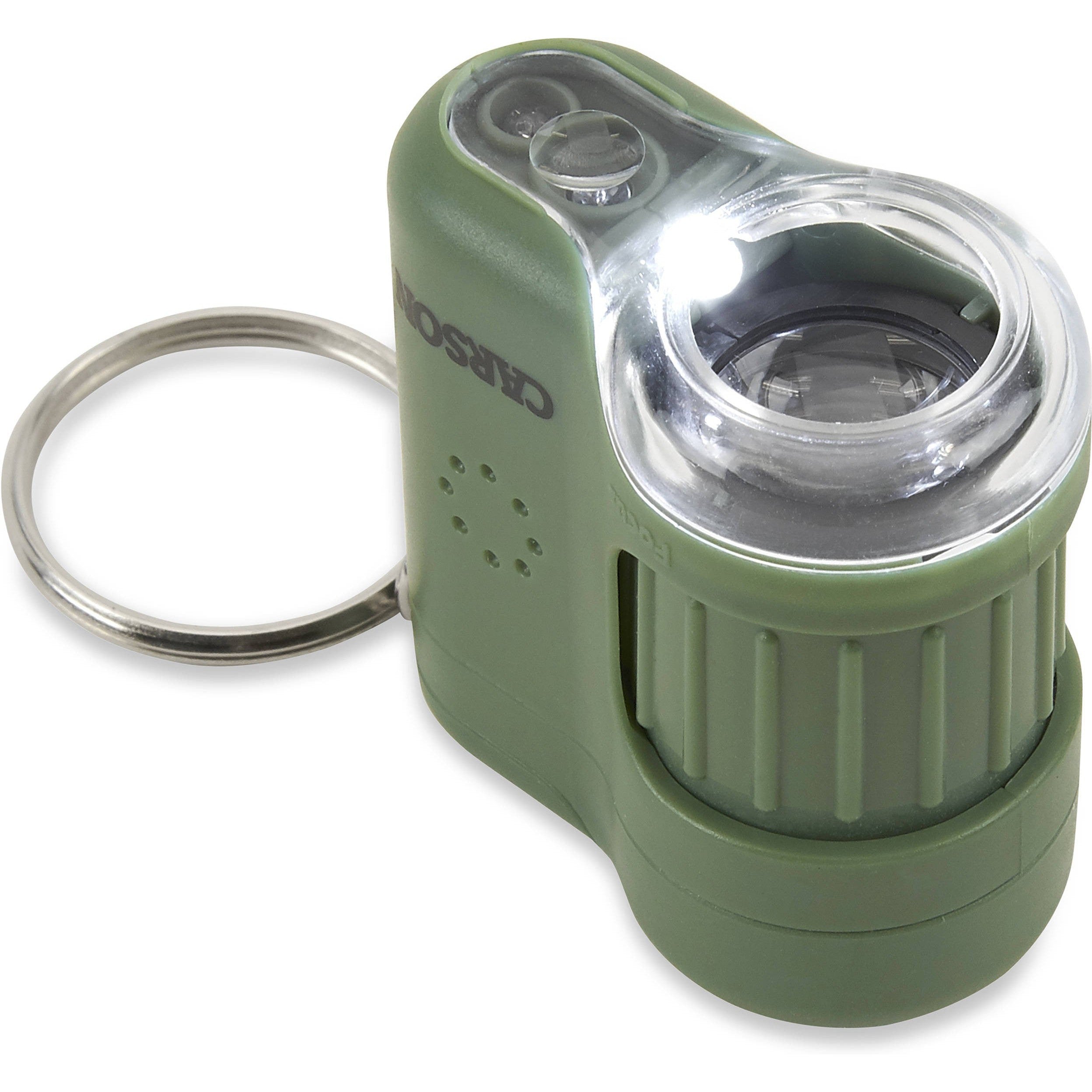 Carson 20x LED Lighted Pocket Microscope - Mini Magnifier for Kids & Adults - Perfect for Coin Collecting, Jewelry Inspection & Science Exploration (Multiple Colors Available)