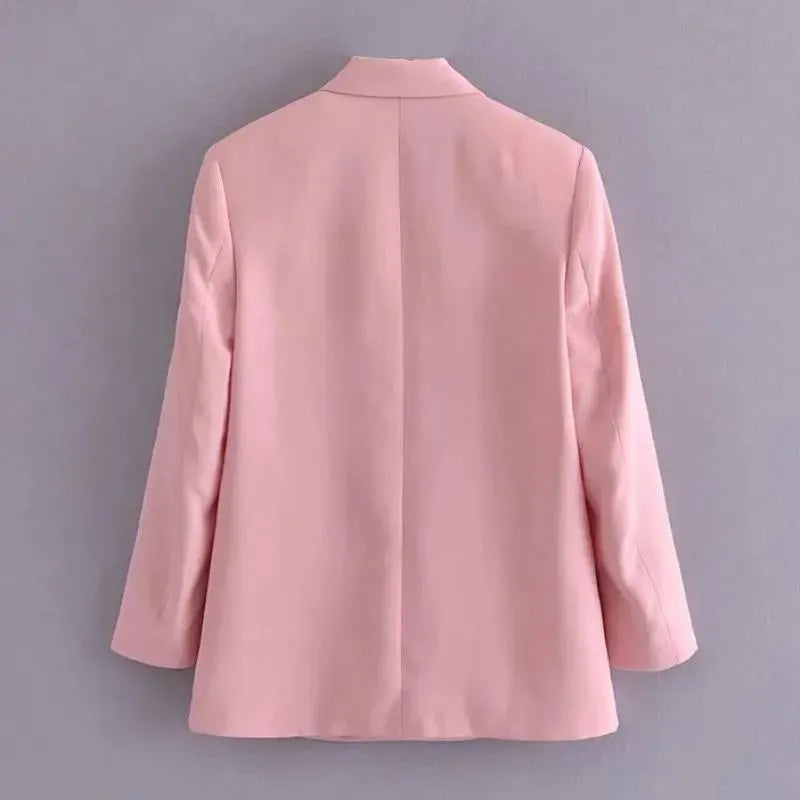 Stylish Women's Double Breasted Pantsuit Set - Professional Office Wear & Formal Business Attire for Career Women | Perfect for Interviews, Meetings, and Corporate Events