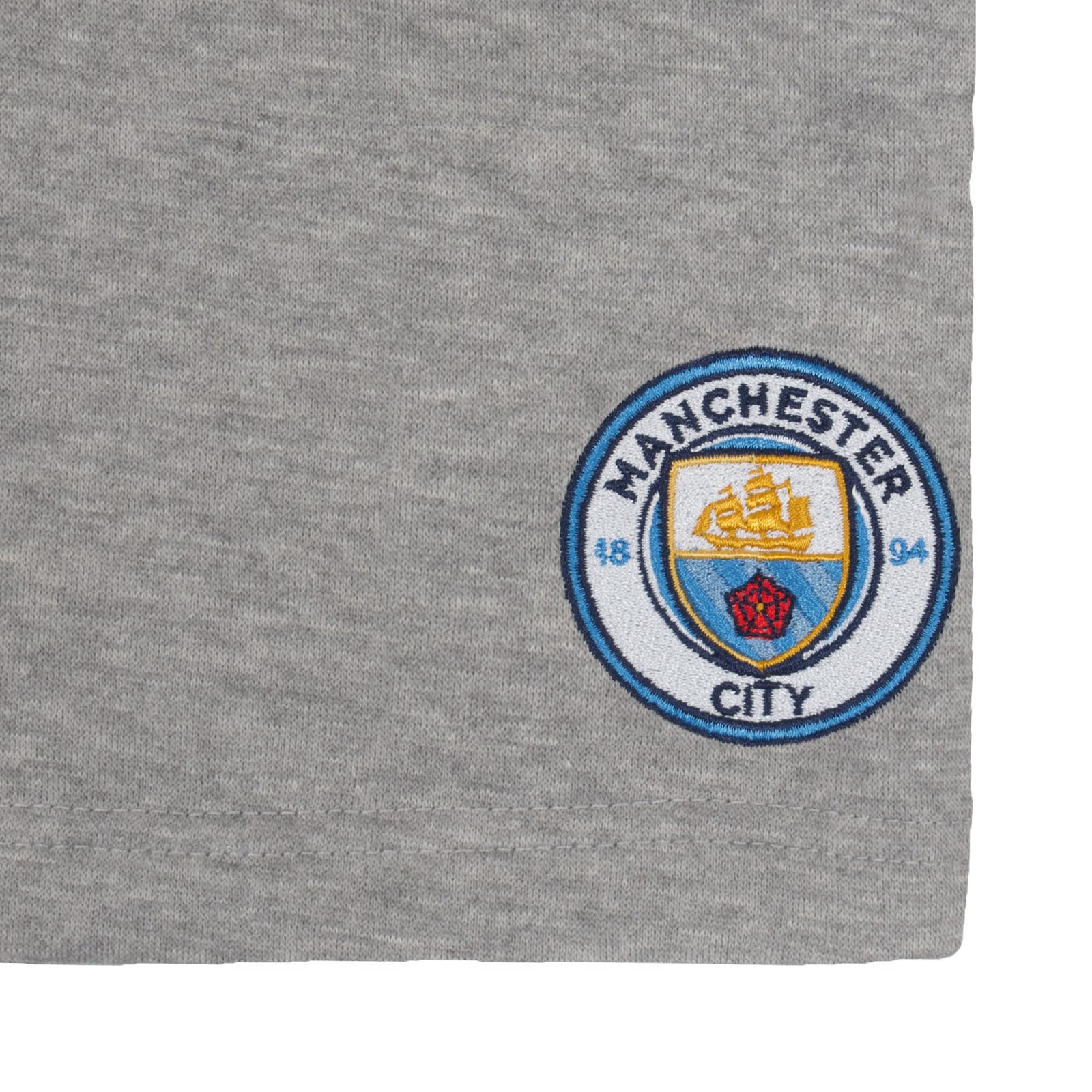 Manchester City FC Official Soccer Gift - Men's Fleece Jogger Shorts for Training & Lounge | Perfect for Fans, Workouts & Casual Wear