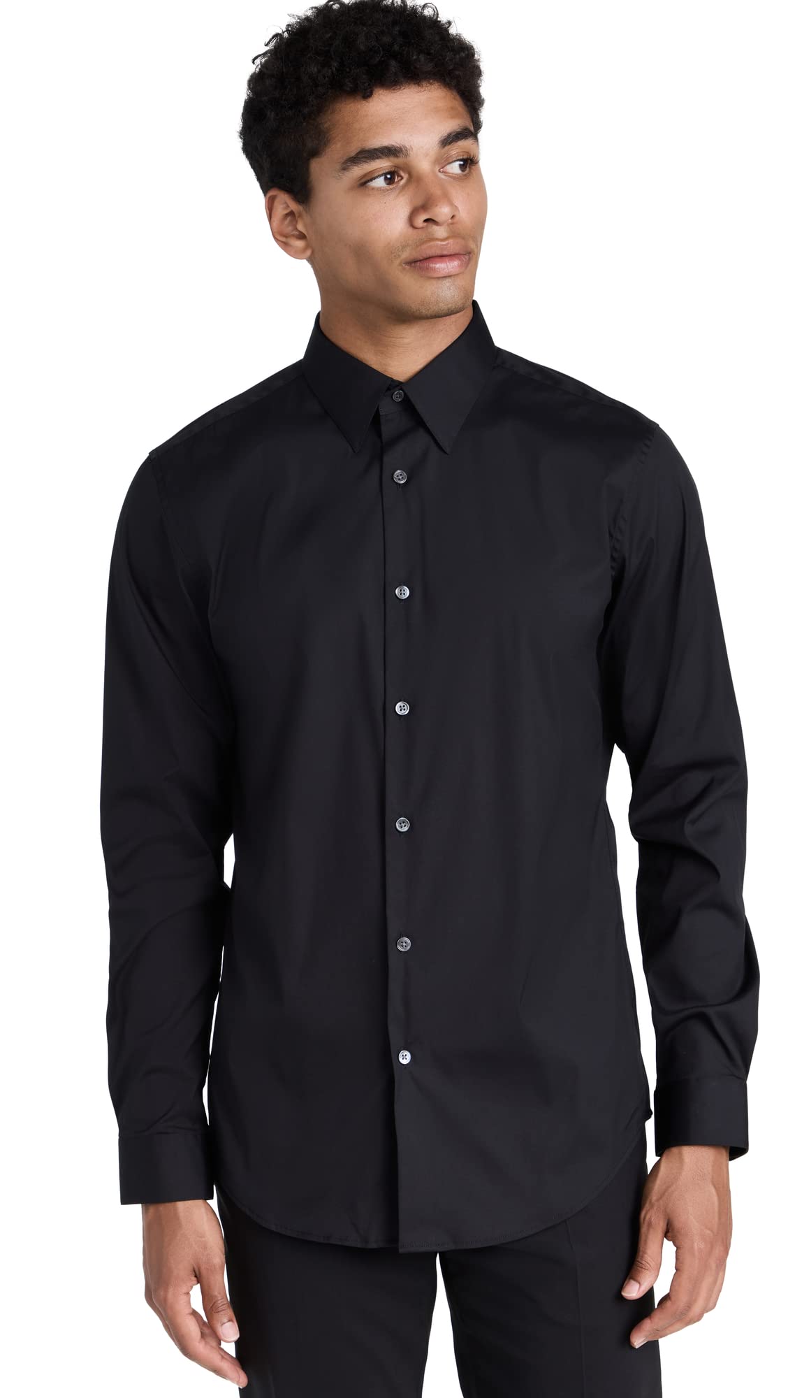 Theory Men's Sylvain Premium Cotton Dress Shirt - Slim Fit Button Down Shirt for Business Casual & Office Wear