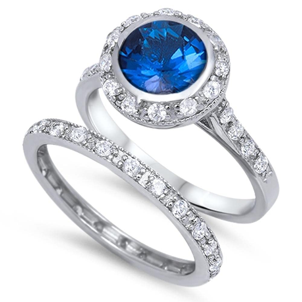 Sterling Silver Wedding Ring Set for Women - Elegant Bridal Band & Engagement Ring - Perfect for Proposals, Anniversaries & Special Occasions