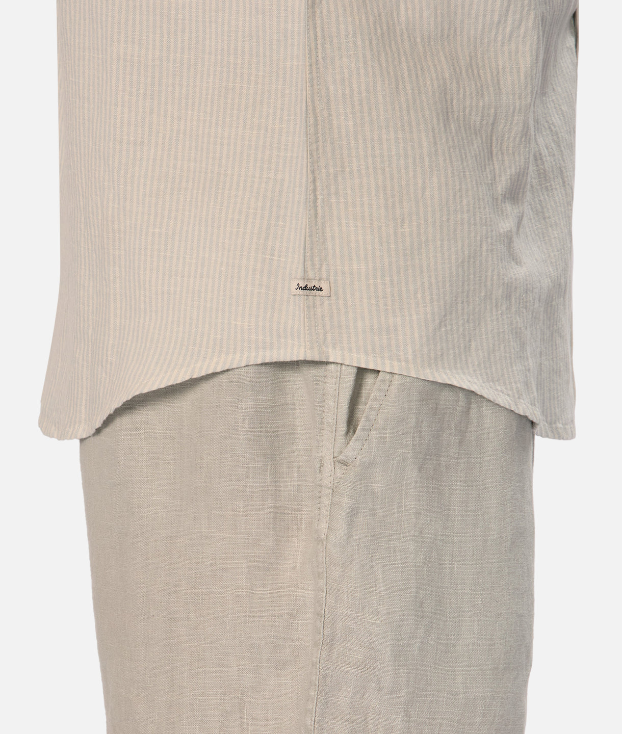 San Juan Long Sleeve Linen Shirt for Men - Breathable & Lightweight Mint Green & White Casual Button Down Shirt - Perfect for Summer, Beach, and Outdoor Activities